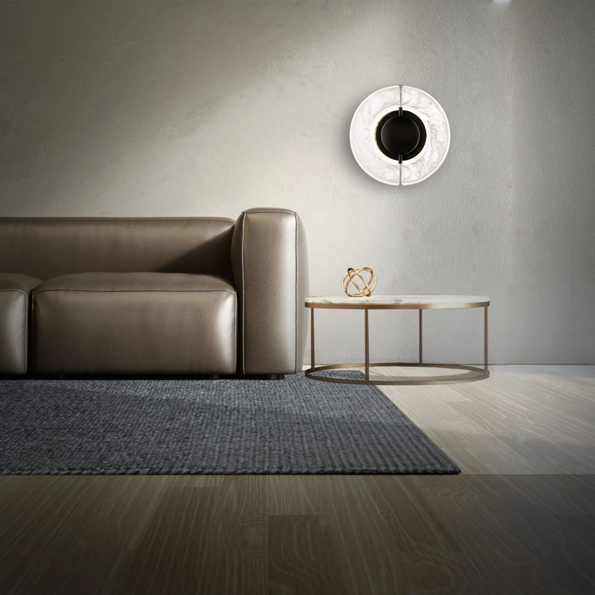 Cymbal 10" LED Wall Sconce, Black Finish - Bees Lighting