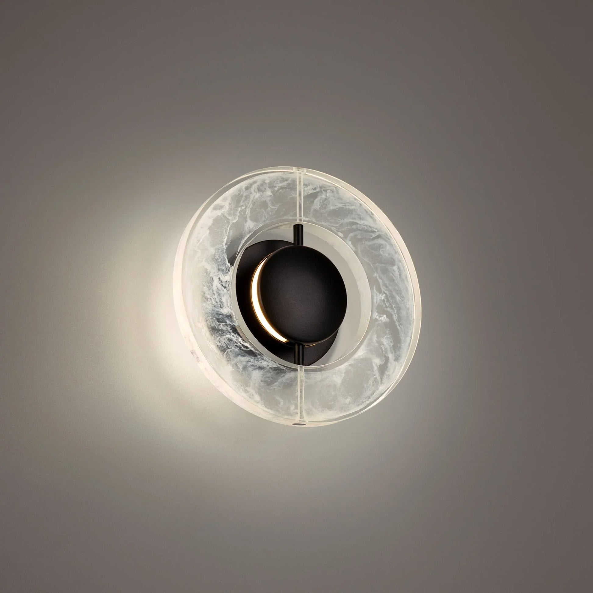 Cymbal 10" LED Wall Sconce, Black Finish - Bees Lighting