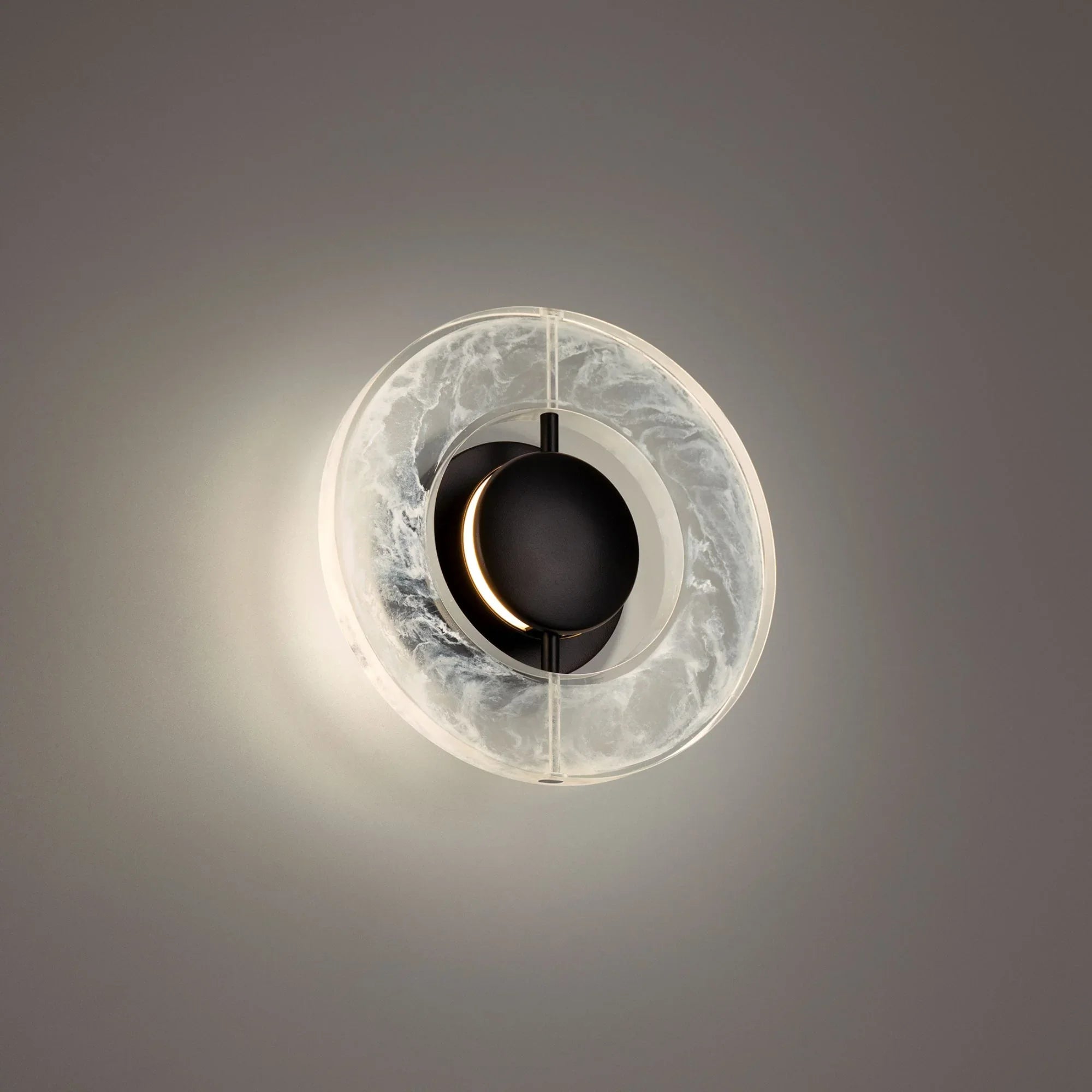 Cymbal 10" LED Wall Sconce, Black Finish - Bees Lighting