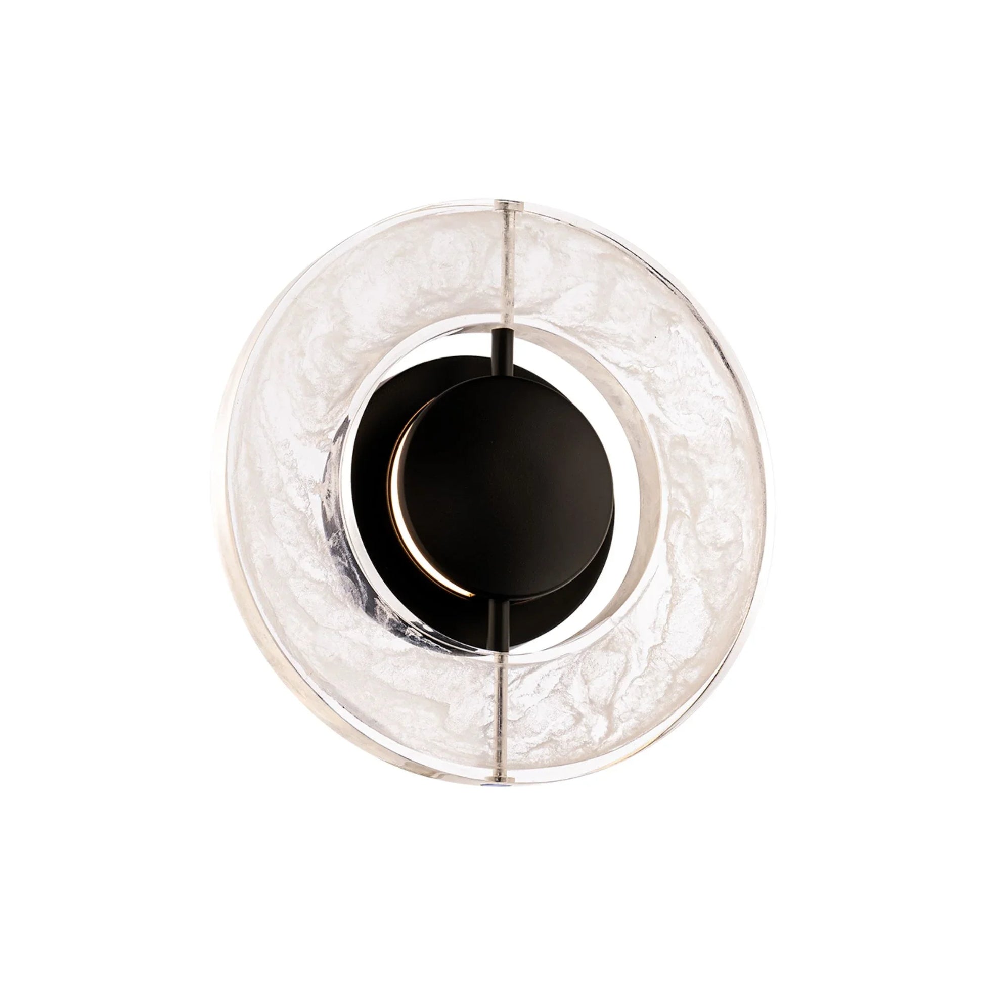 Cymbal 10" LED Wall Sconce, Black Finish - Bees Lighting