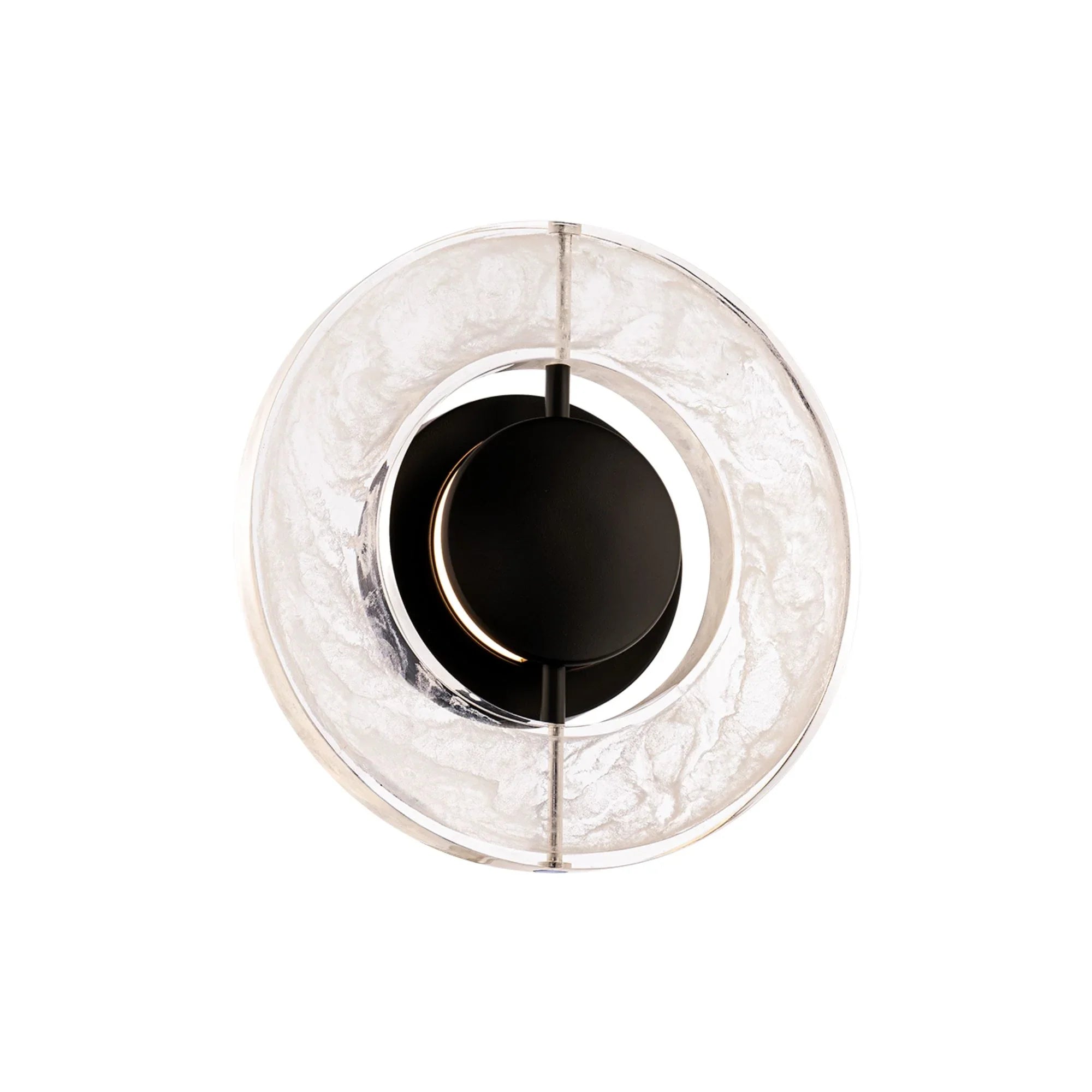 Cymbal 10" LED Wall Sconce, Black Finish - Bees Lighting