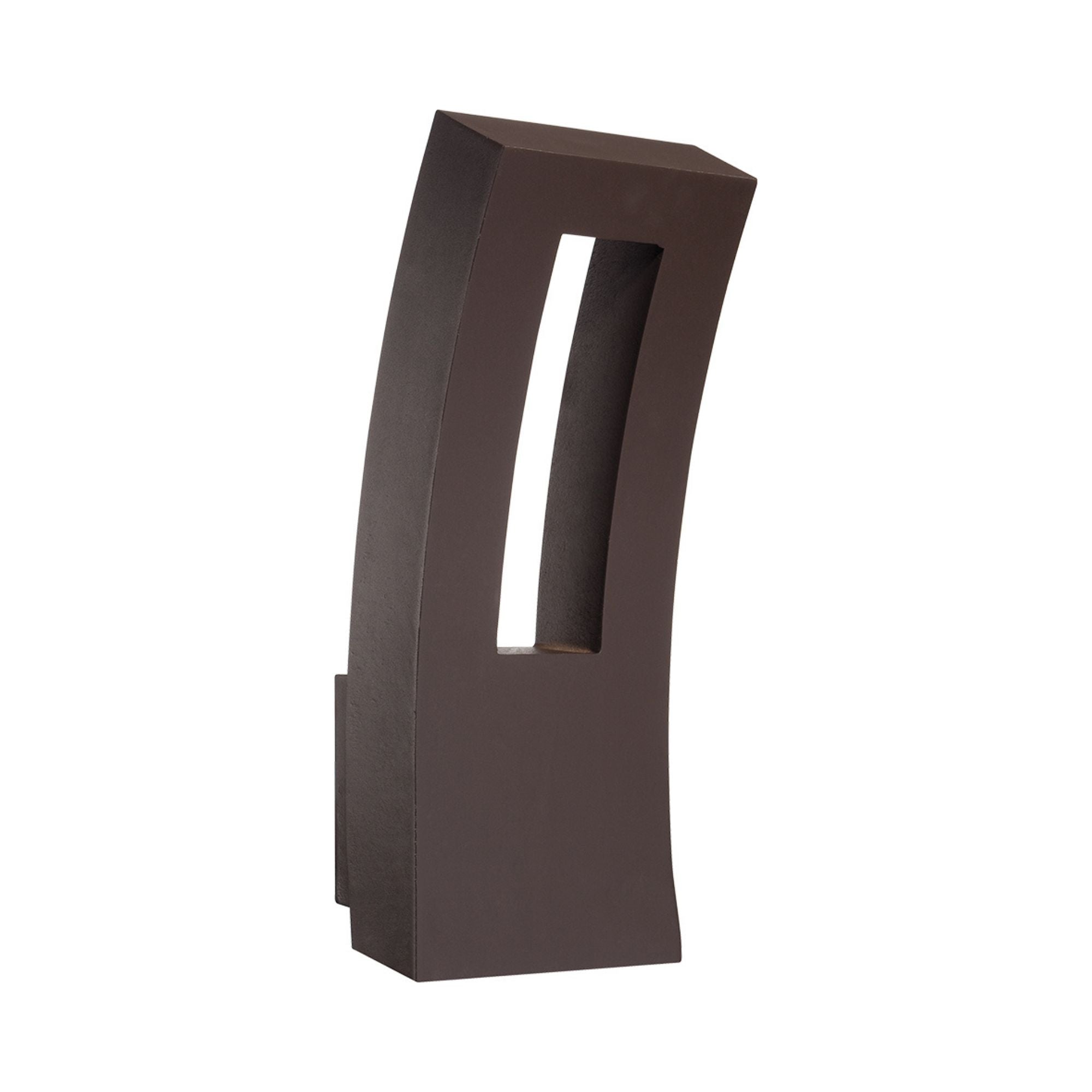Dawn 16" LED Outdoor Wall Sconce, Bronze Finish, Dusk-Dawn