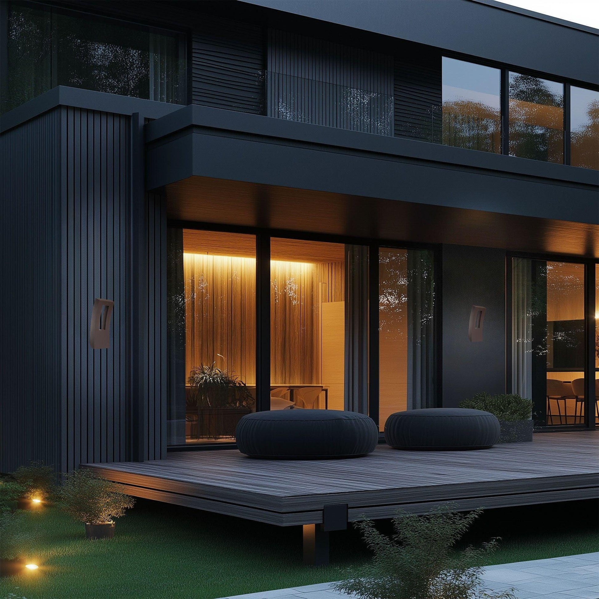 Modern Forms - Dawn 16" LED Outdoor Wall Sconce, Bronze Finish, Dusk-Dawn | Bees Lighting