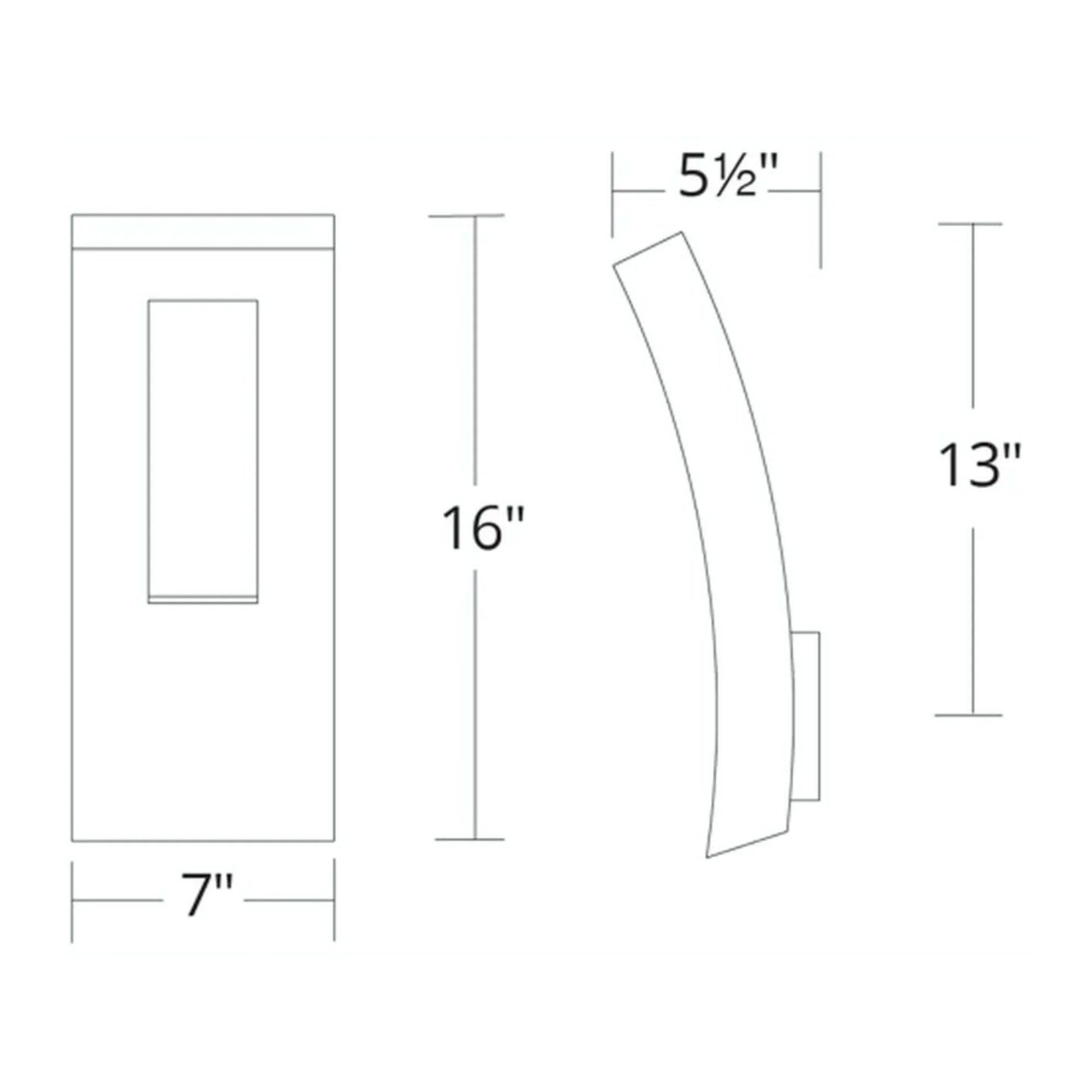 Modern Forms - Dawn 16" LED Outdoor Wall Sconce, Bronze Finish, Dusk-Dawn | Bees Lighting