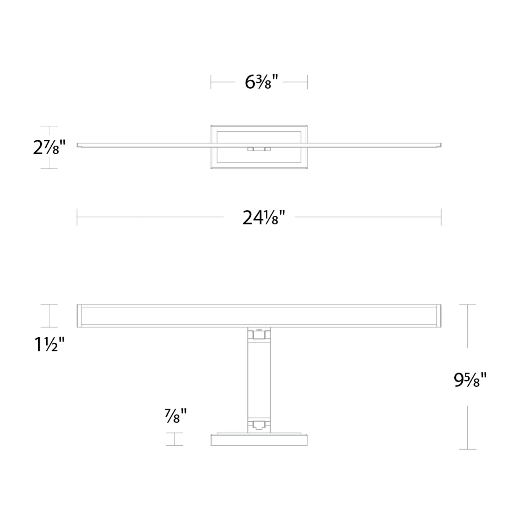 Modern Forms - Diver 24" LED Picture Light, 3500K, Black Finish | Bees Lighting