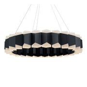 Dolman 27" LED Pendant, Black Finish - Bees Lighting