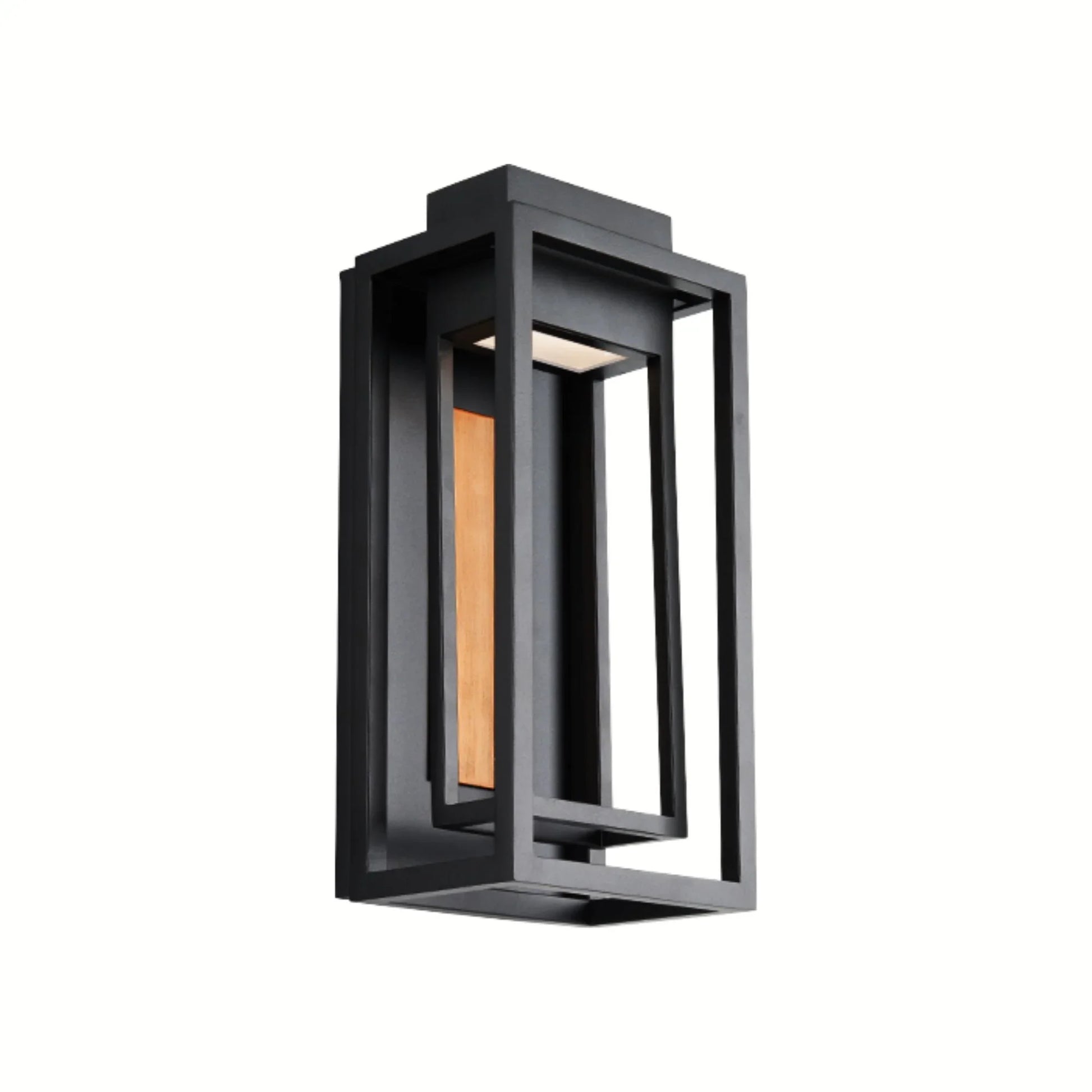 Modern Forms - Dorne 14" LED Outdoor Wall Sconce, Black & Aged Brass Finish | Bees Lighting
