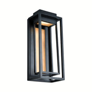 Modern Forms - Dorne 18" LED Outdoor Wall Sconce, Black & Aged Brass Finish | Bees Lighting