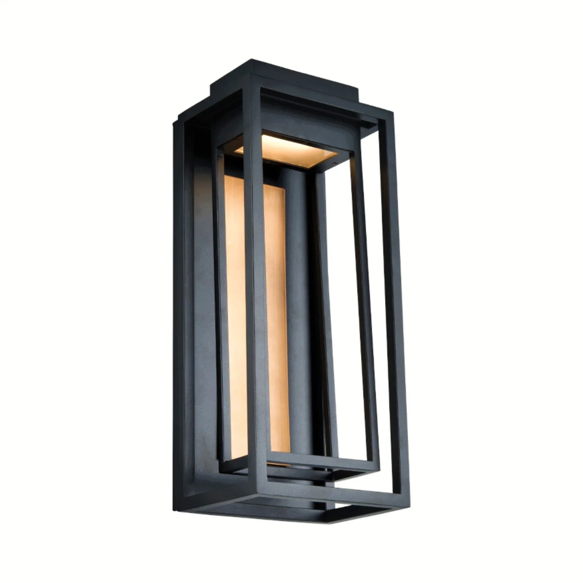 Modern Forms - Dorne 18" LED Outdoor Wall Sconce, Black & Aged Brass Finish | Bees Lighting