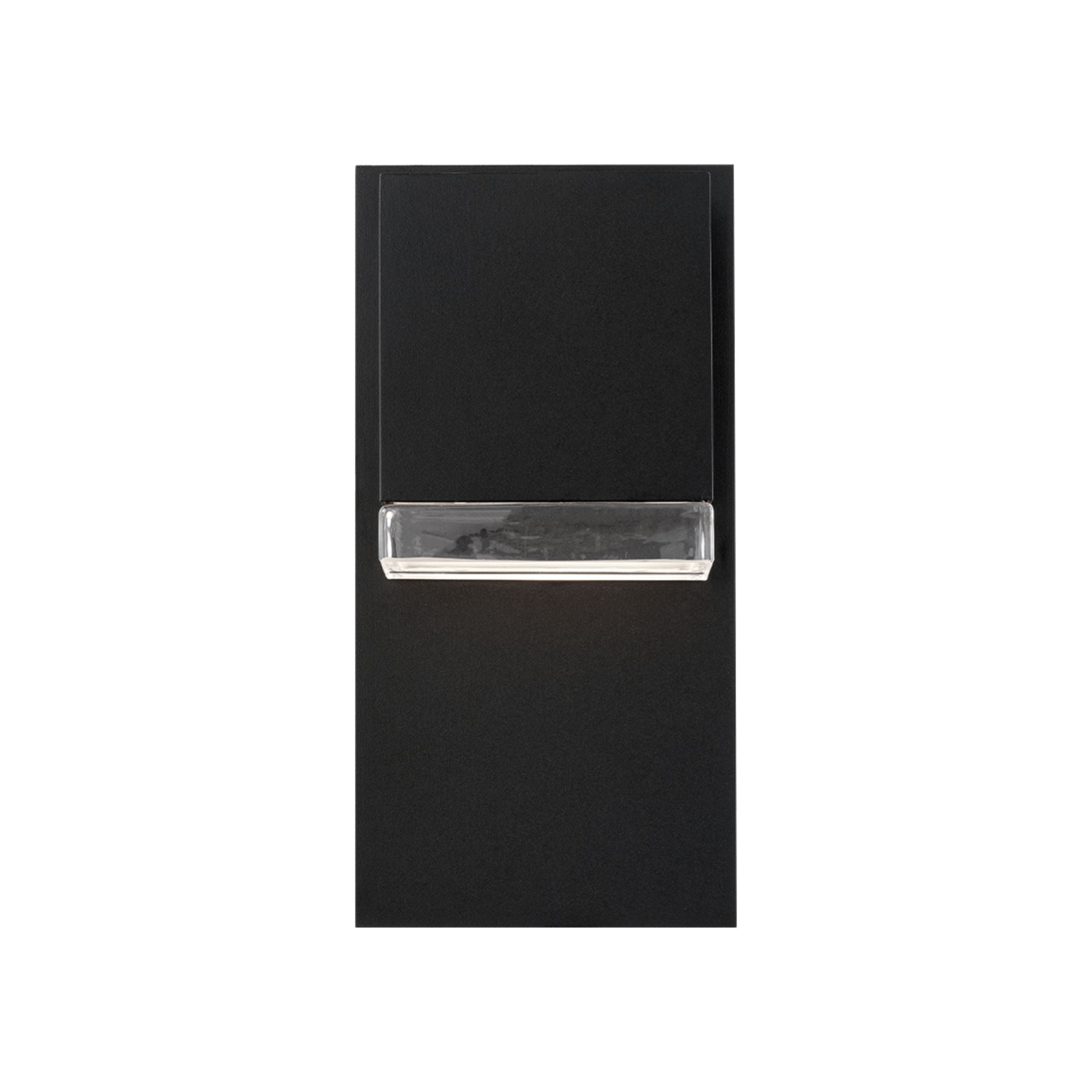 Draped 12" LED Outdoor Wall Sconce, Black Finish