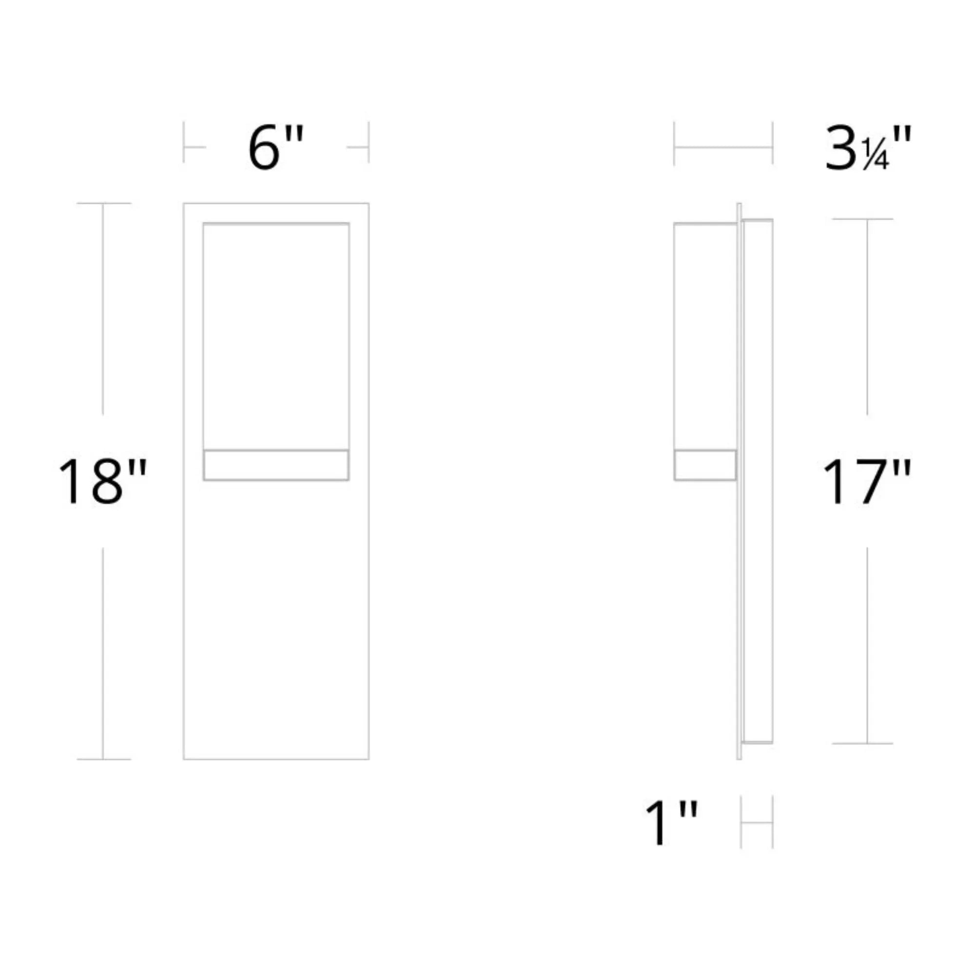 Modern Forms - Draped 18" LED Outdoor Wall Sconce, Black Finish | Bees Lighting