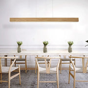 Drift 84" LED Linear Pendant, Walnut Finish - Bees Lighting