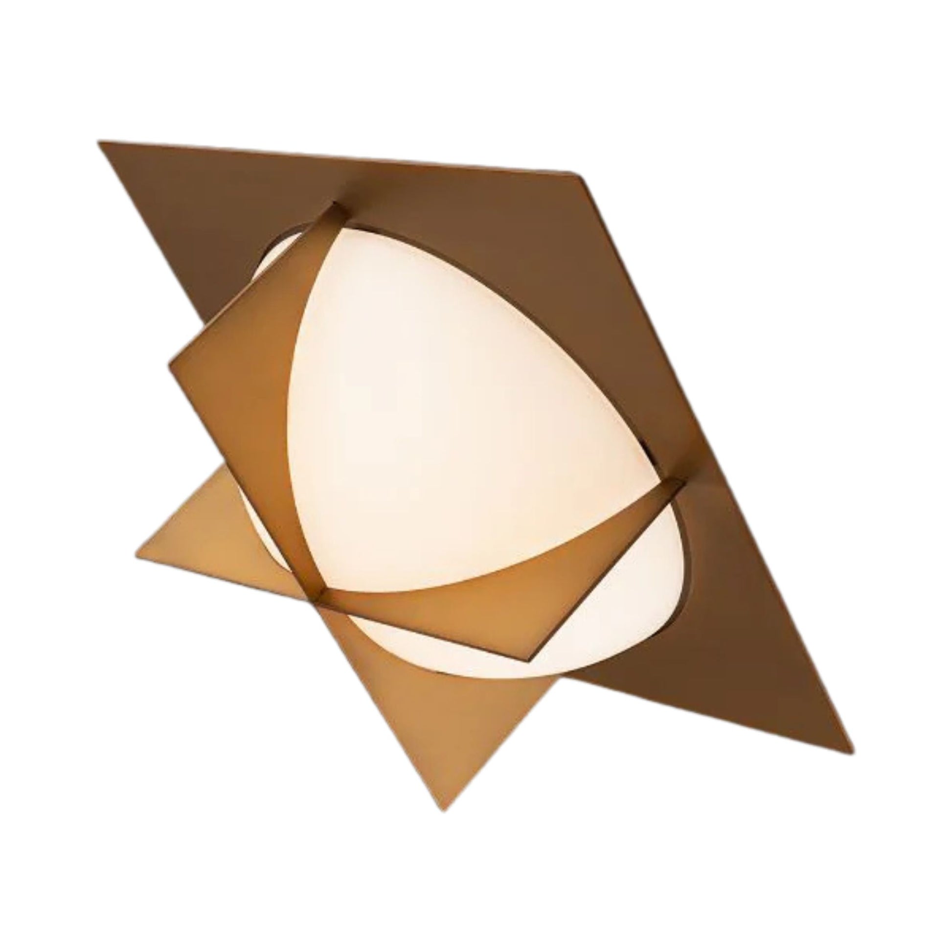Echelon 14" LED Flush Mount, Aged Brass Finish - Bees Lighting