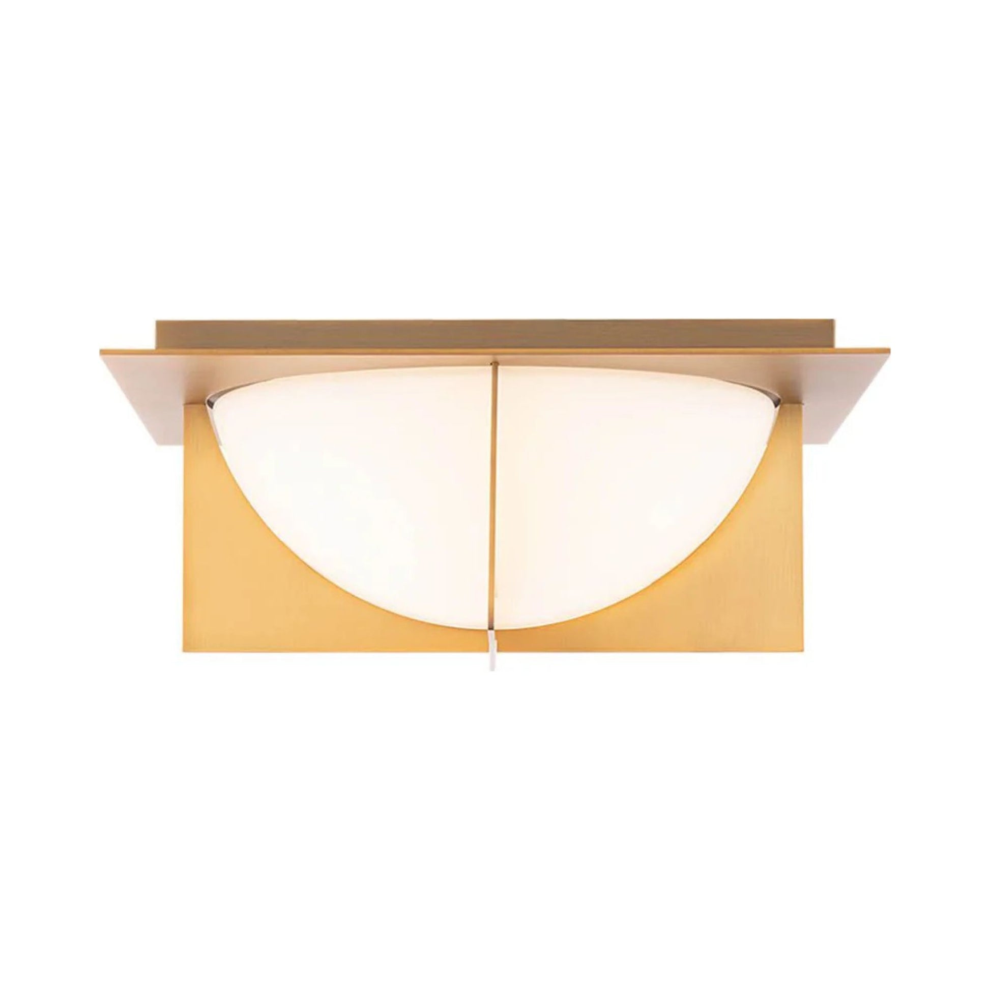 Echelon 14" LED Flush Mount, Aged Brass Finish - Bees Lighting