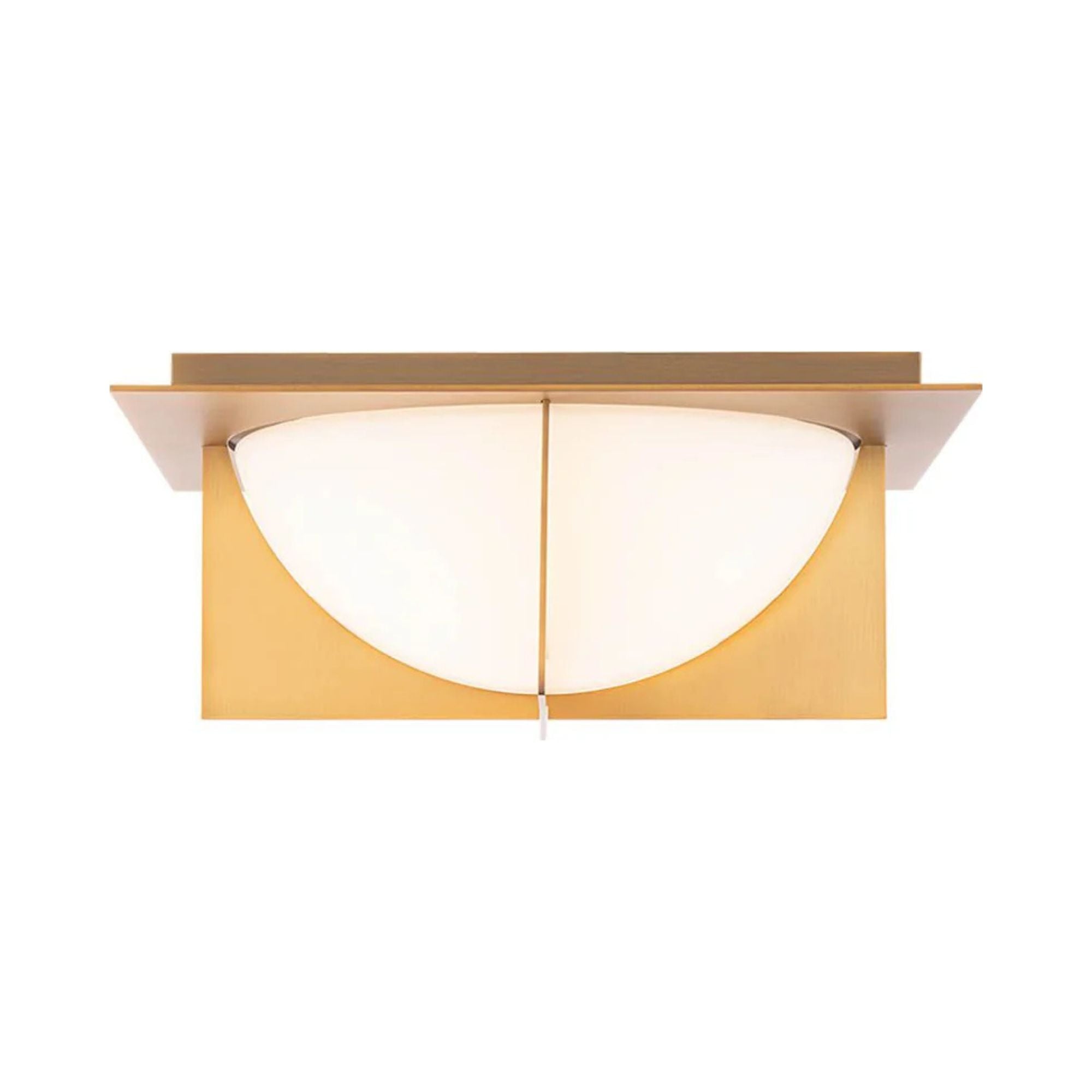 Echelon 14" LED Flush Mount, Aged Brass Finish - Bees Lighting