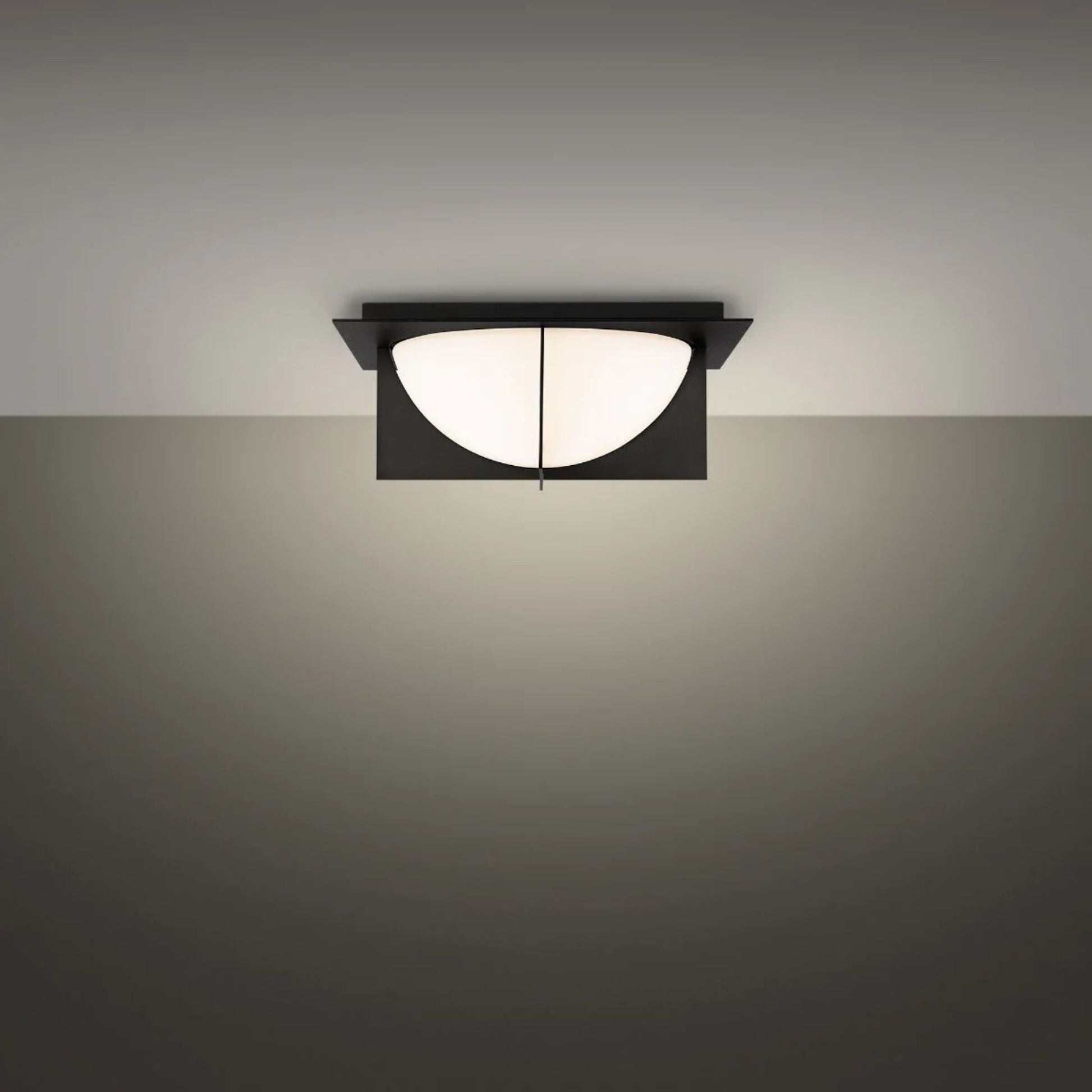 Echelon 14" LED Flush Mount, Black Finish - Bees Lighting