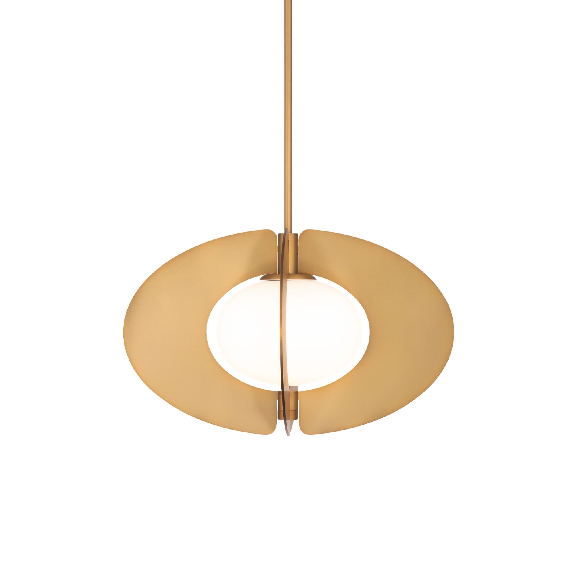 Echelon 16 in. LED Pendant Light Brass finish