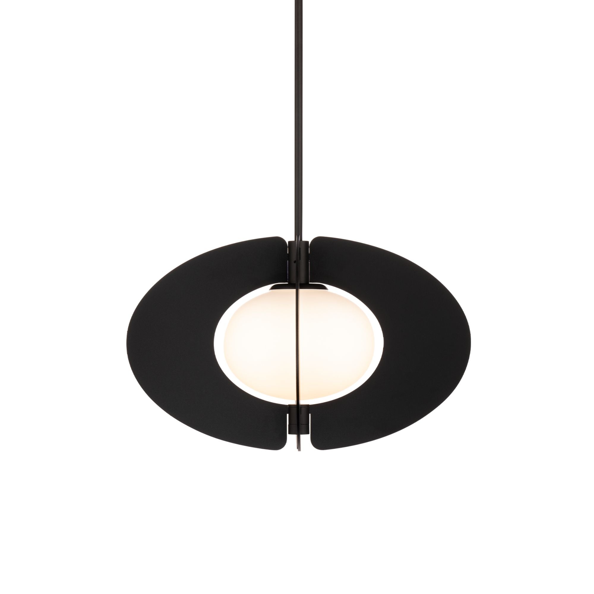 Echelon 16 in. LED Pendant Light Black finish