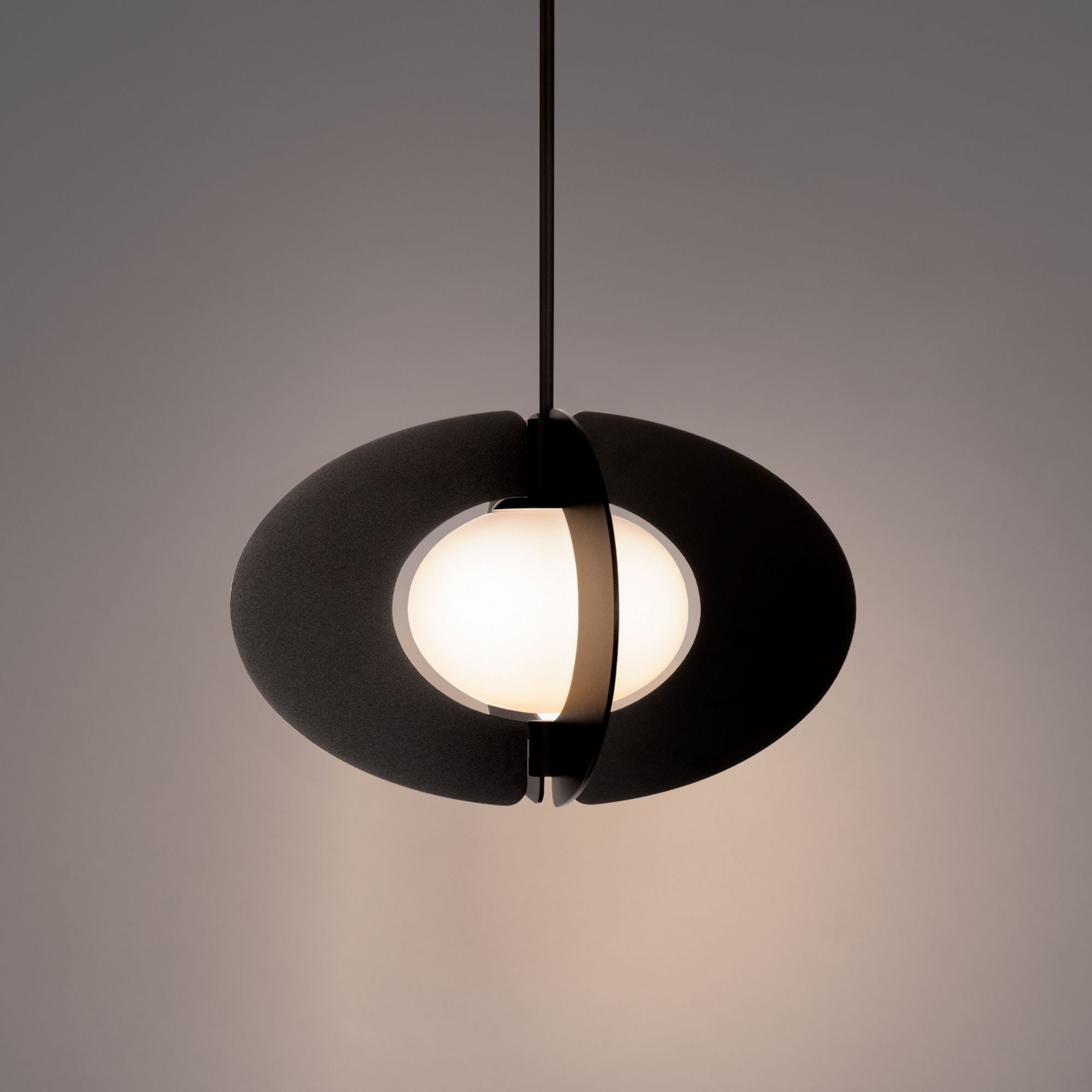 Echelon 16 in. LED Pendant Light Black finish