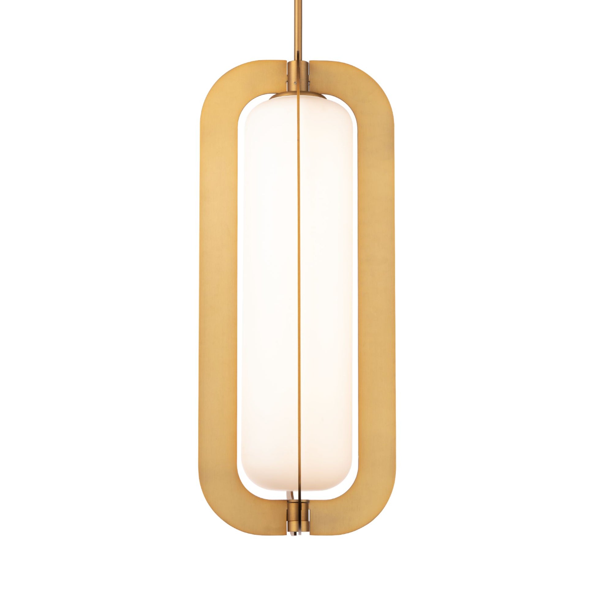Echelon 22" LED Pendant, Aged Brass Finish - Bees Lighting