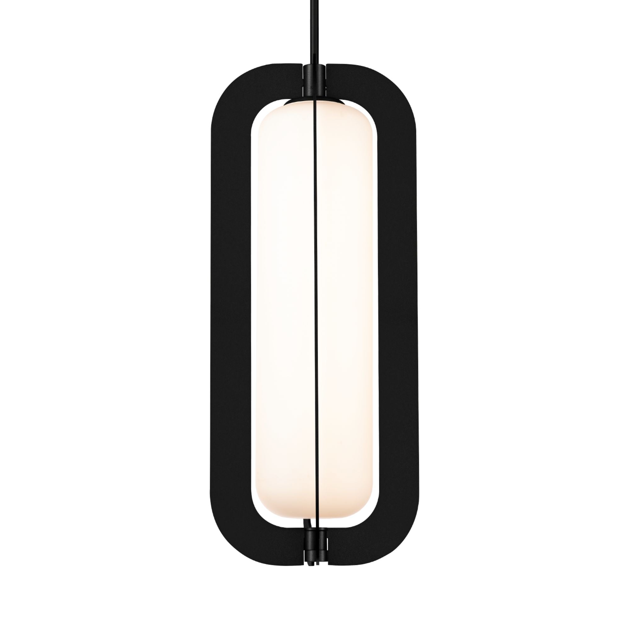Echelon 22" LED Pendant, Black Finish - Bees Lighting