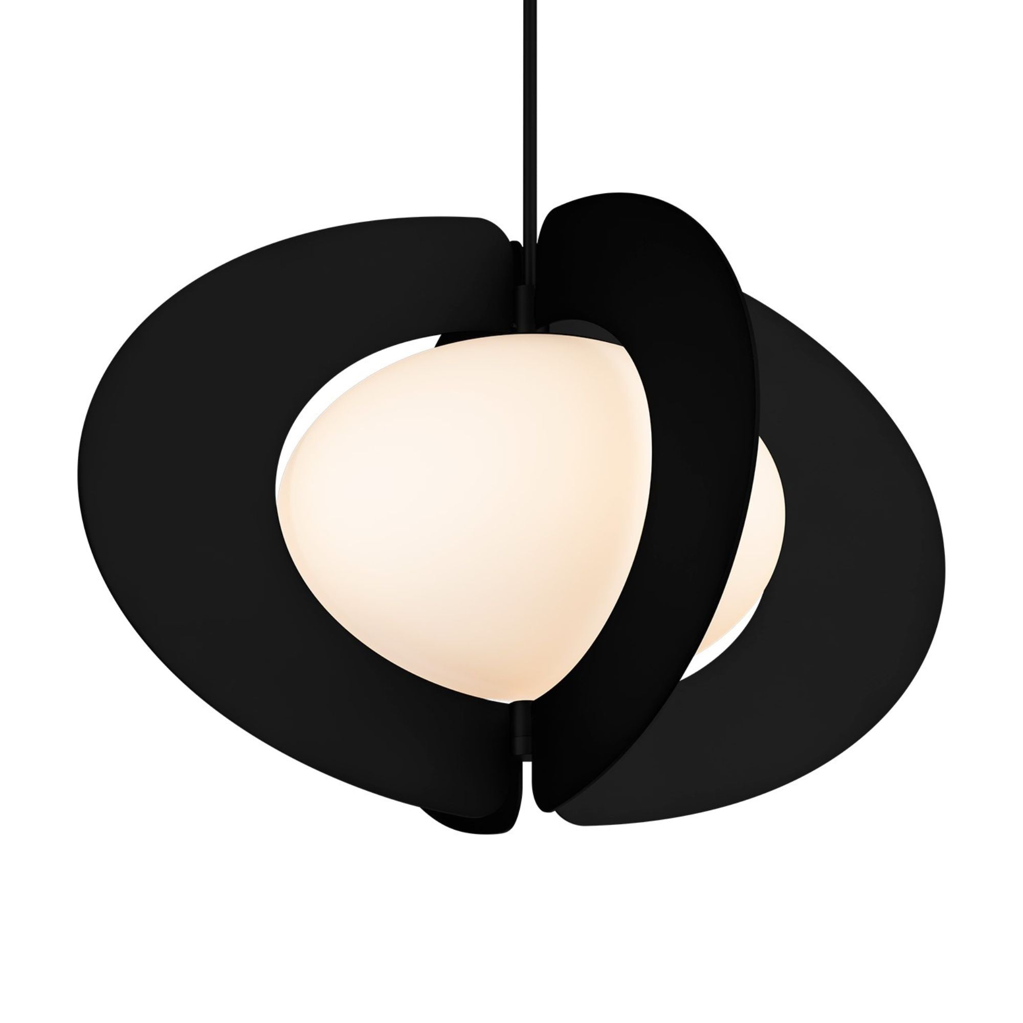 Echelon 24" LED Pendant, Black Finish - Bees Lighting