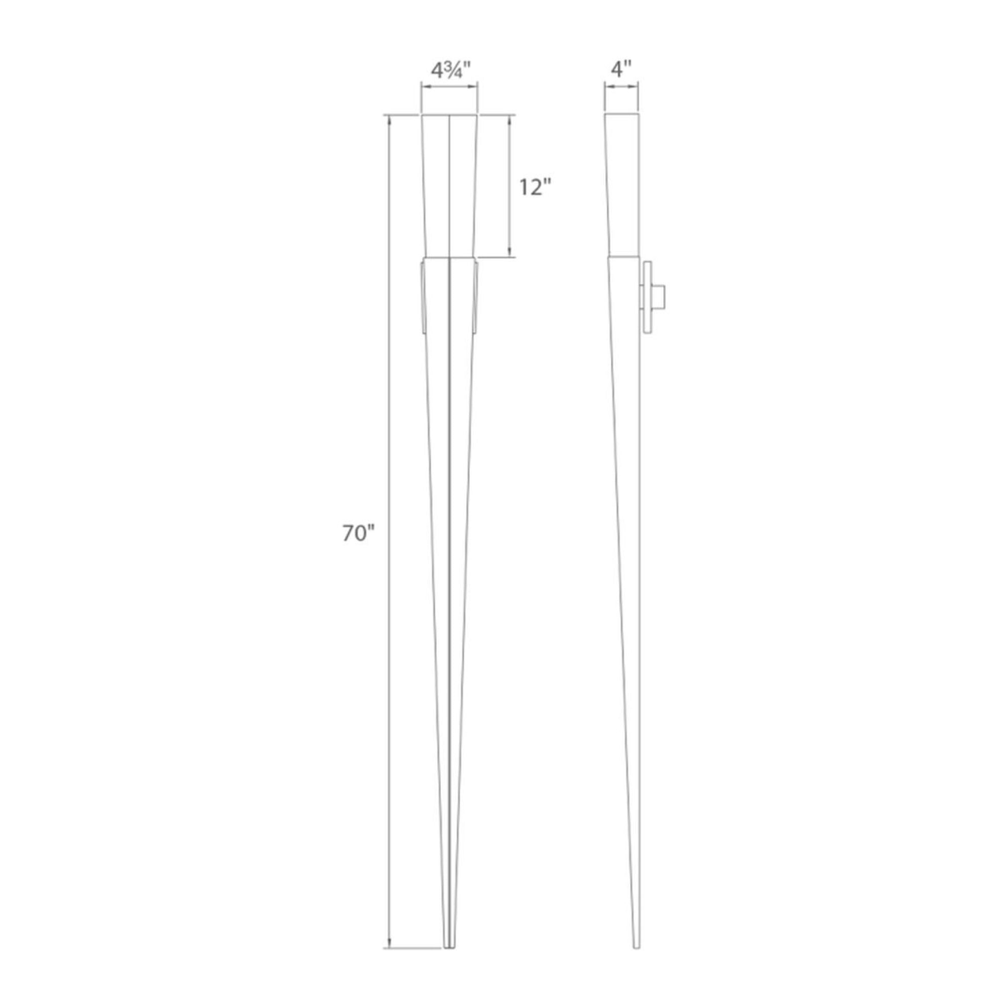 Elessar 70" LED Wall Sconce, Polished Nickel Finish - Bees Lighting