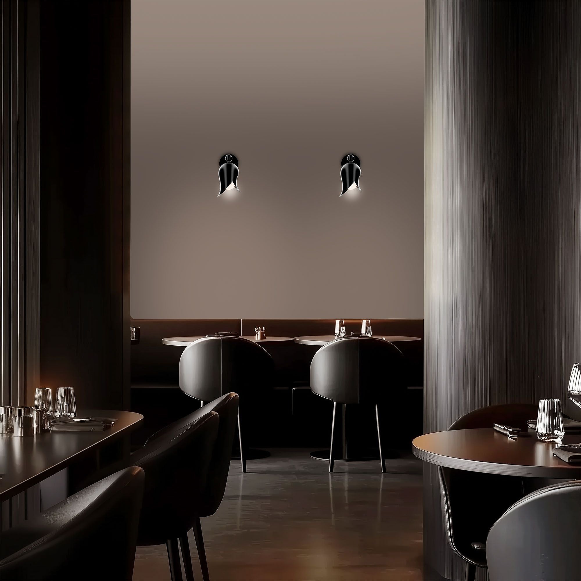 Elixir 13" LED Wall Sconce, 2700K, Nickel/Black Finish