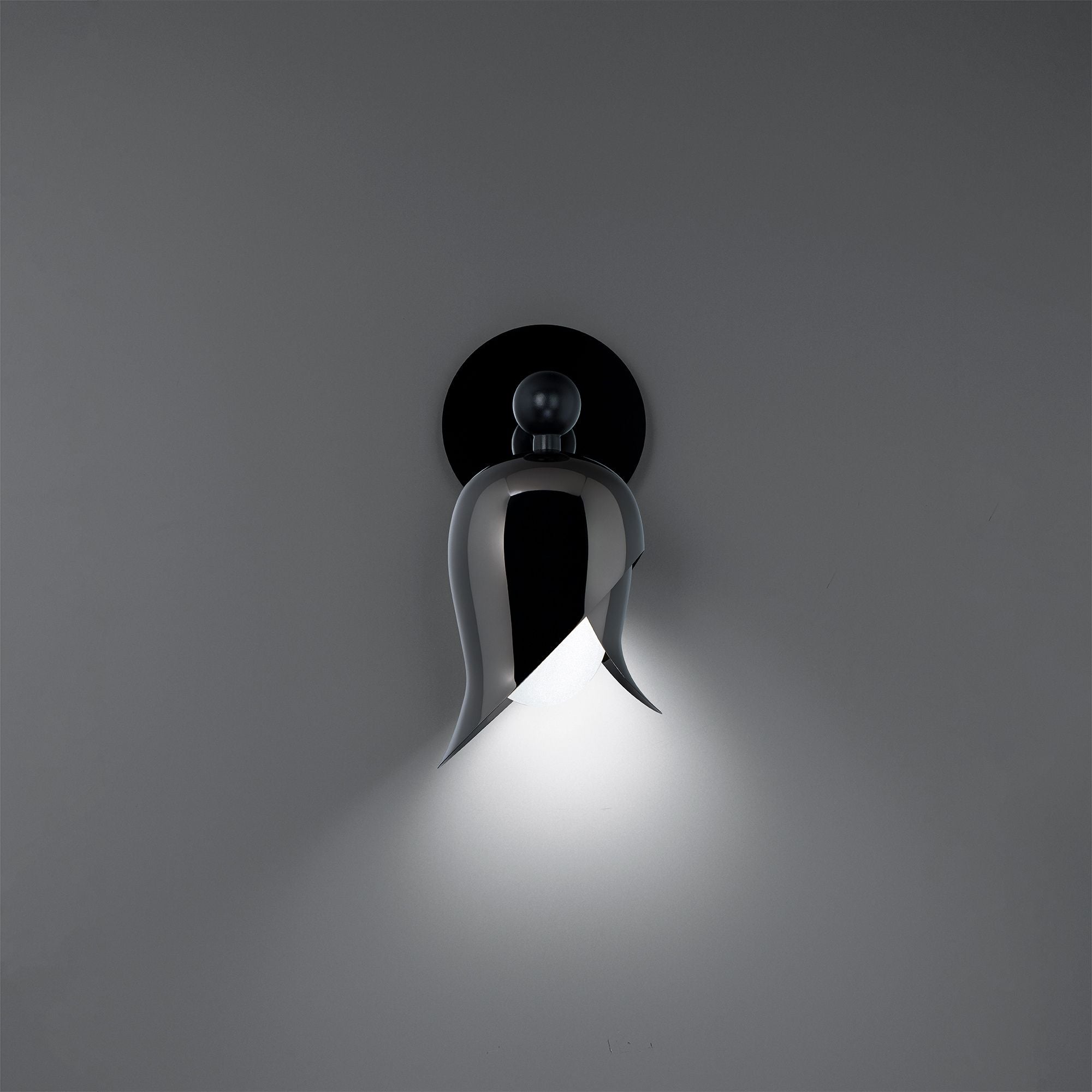 Elixir 13" LED Wall Sconce, 4000K, Nickel/Black Finish