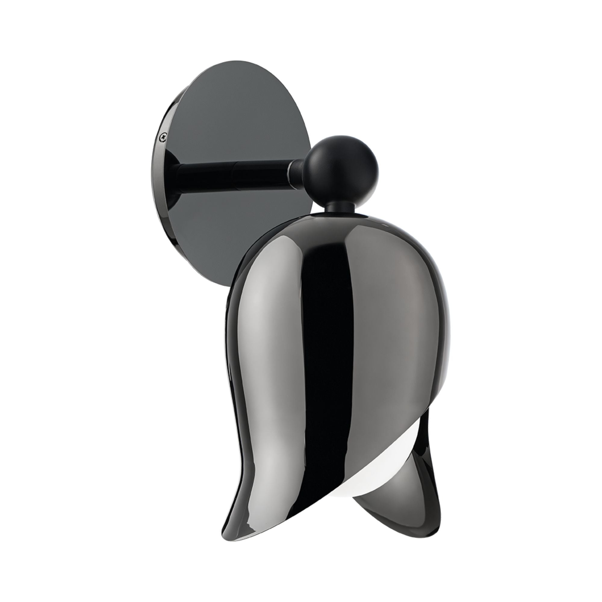 Elixir 13" LED Wall Sconce, 4000K, Nickel/Black Finish