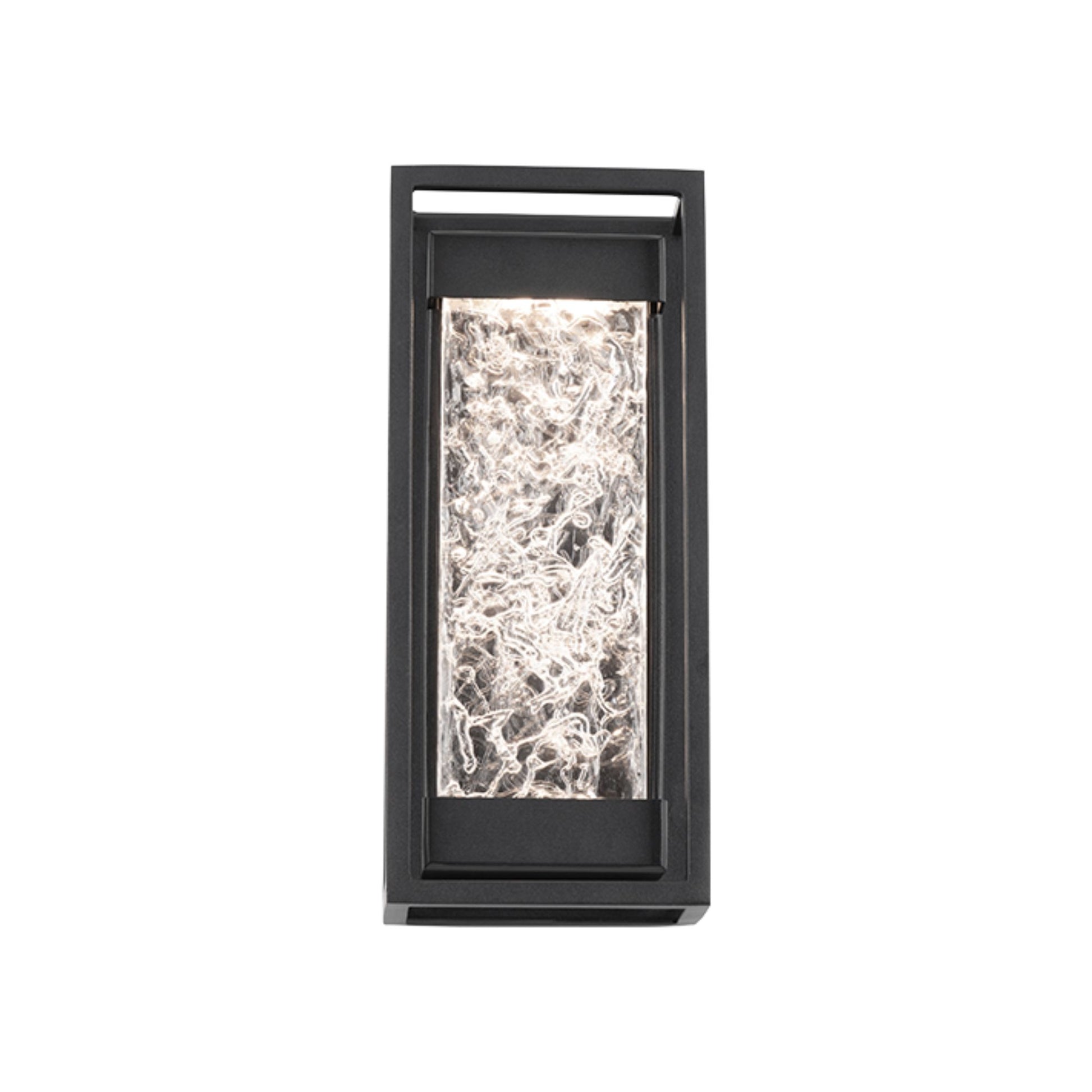 Elyse 12" LED Outdoor Wall Sconce, Black Finish - Bees Lighting