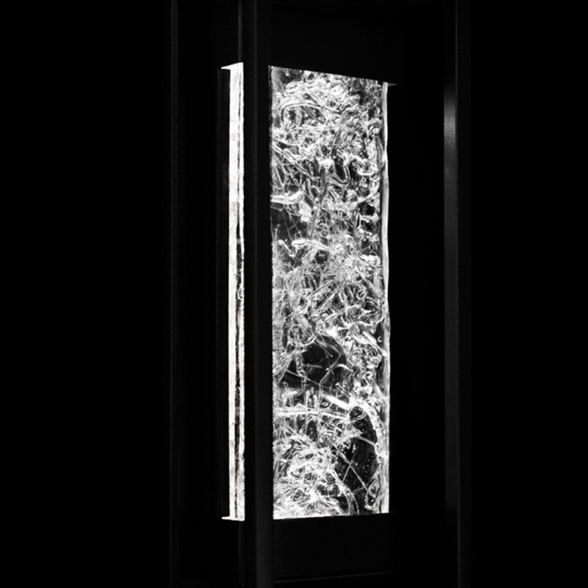 Elyse 12" LED Outdoor Wall Sconce, Black Finish - Bees Lighting