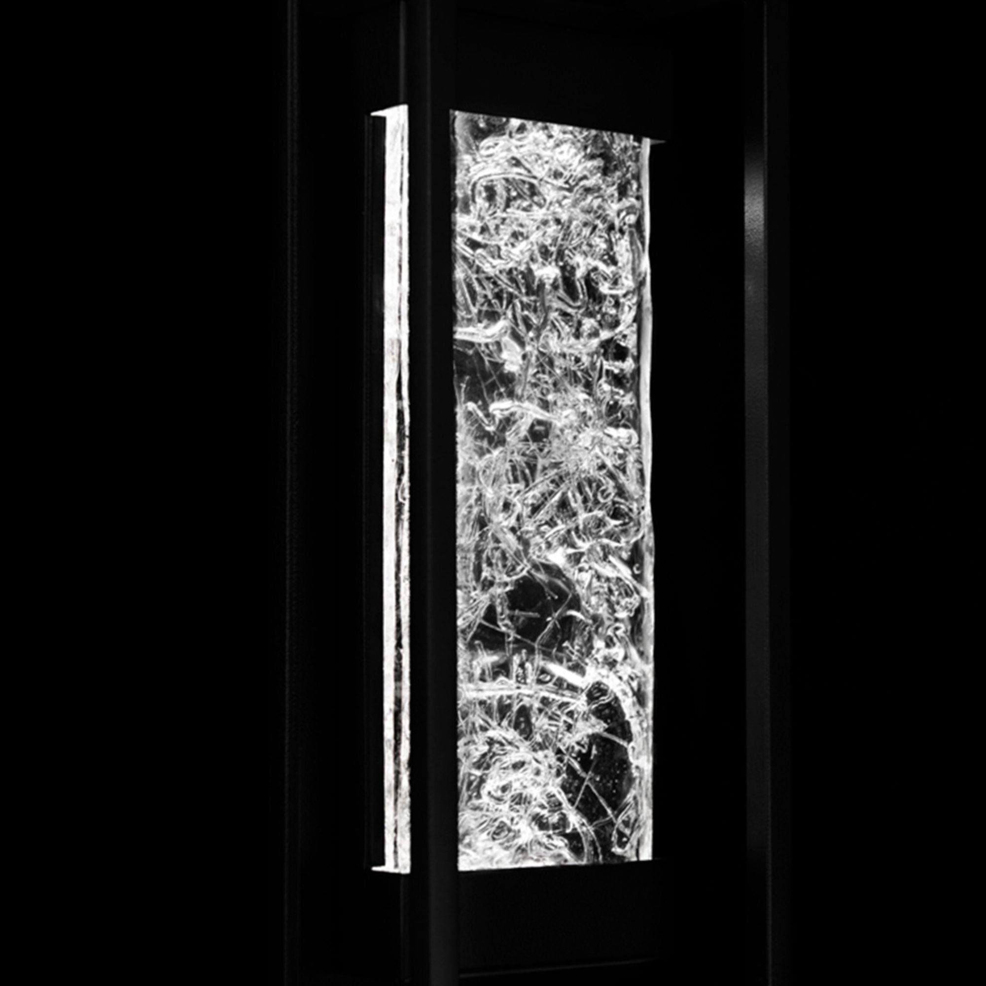 Elyse 12" LED Outdoor Wall Sconce, Black Finish - Bees Lighting