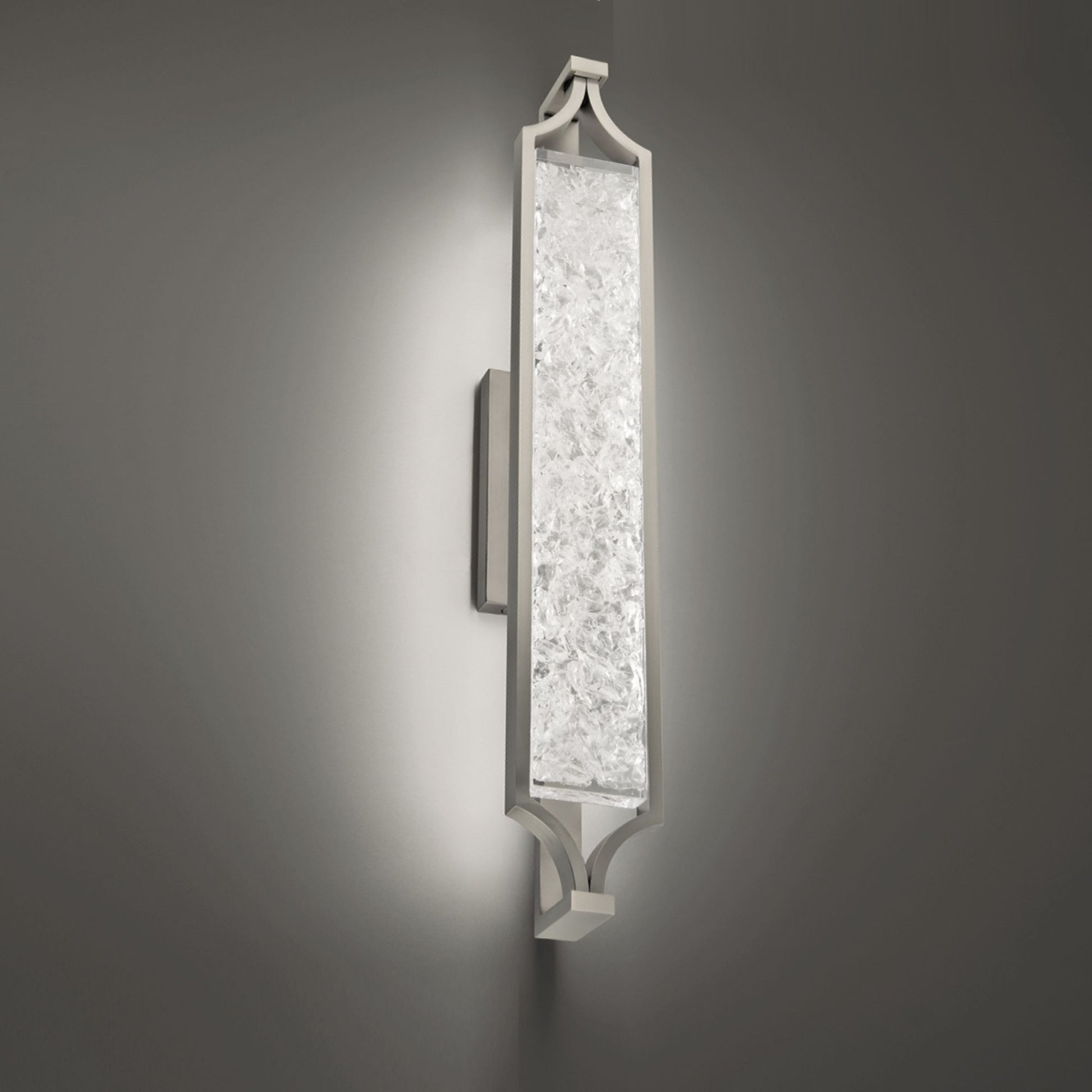 Emblem 28" LED Vanity Light, Brushed Nickel Finish - Bees Lighting
