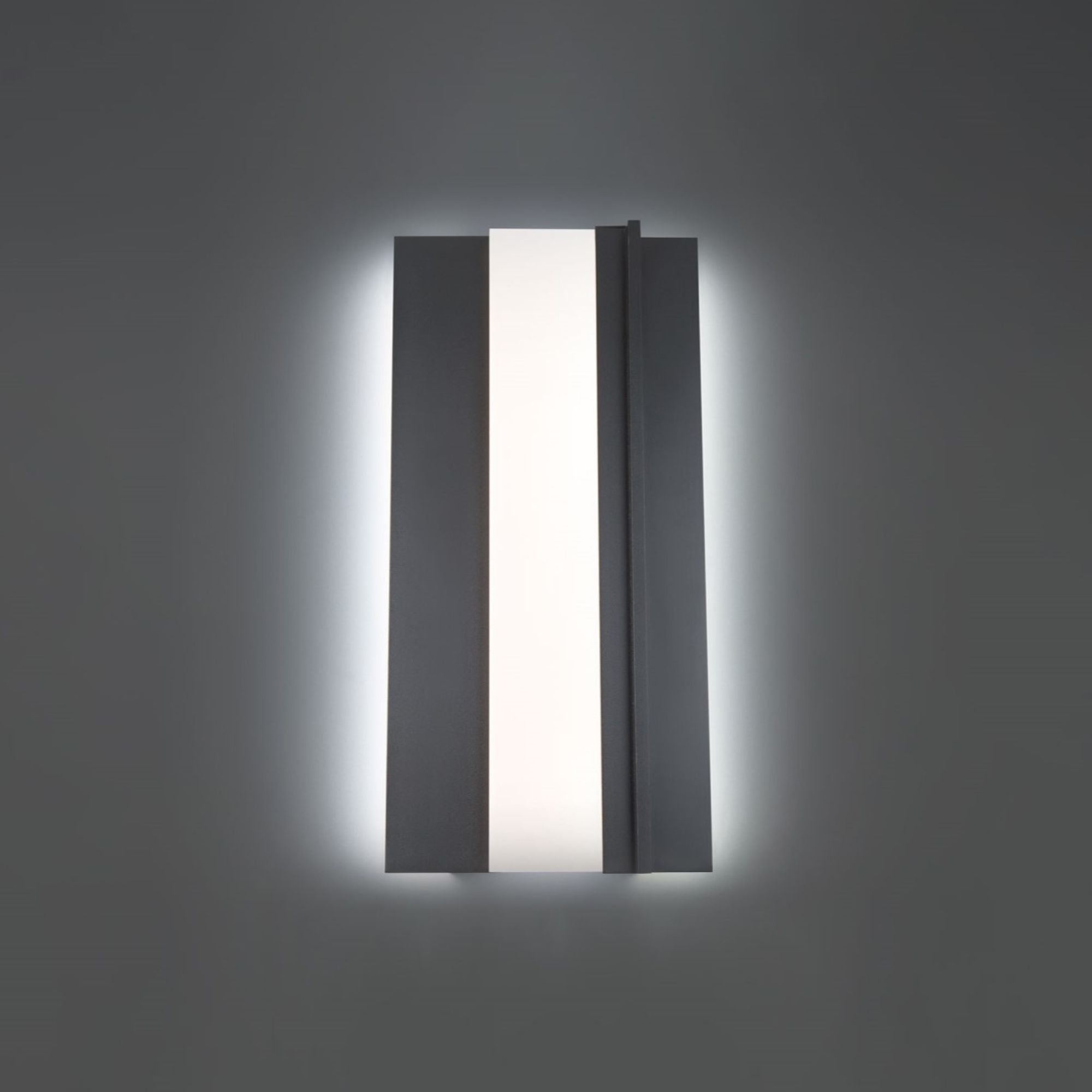 Enigma 18" LED Outdoor Wall Sconce, Black Finish - Bees Lighting