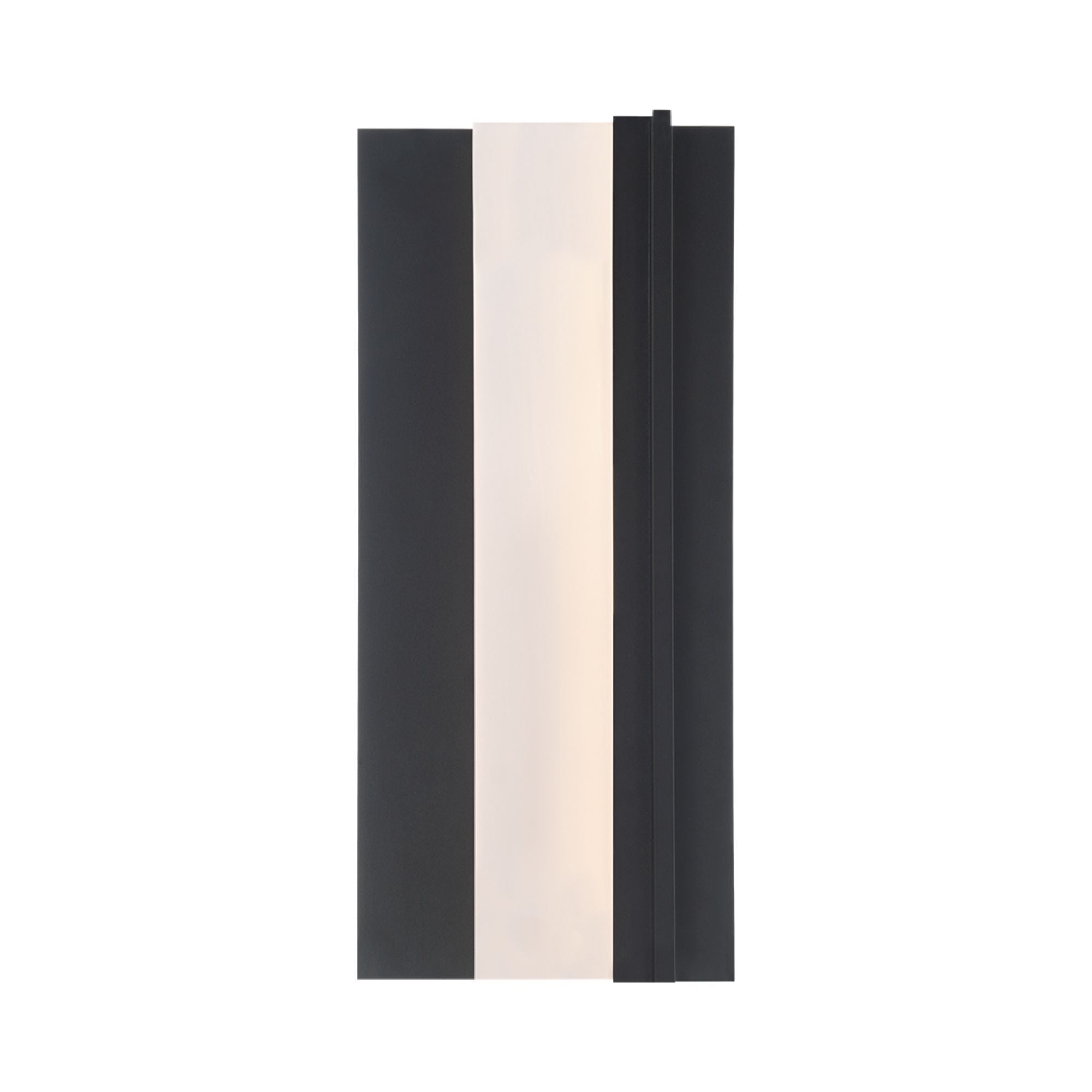 Enigma 18" LED Outdoor Wall Sconce, Black Finish - Bees Lighting