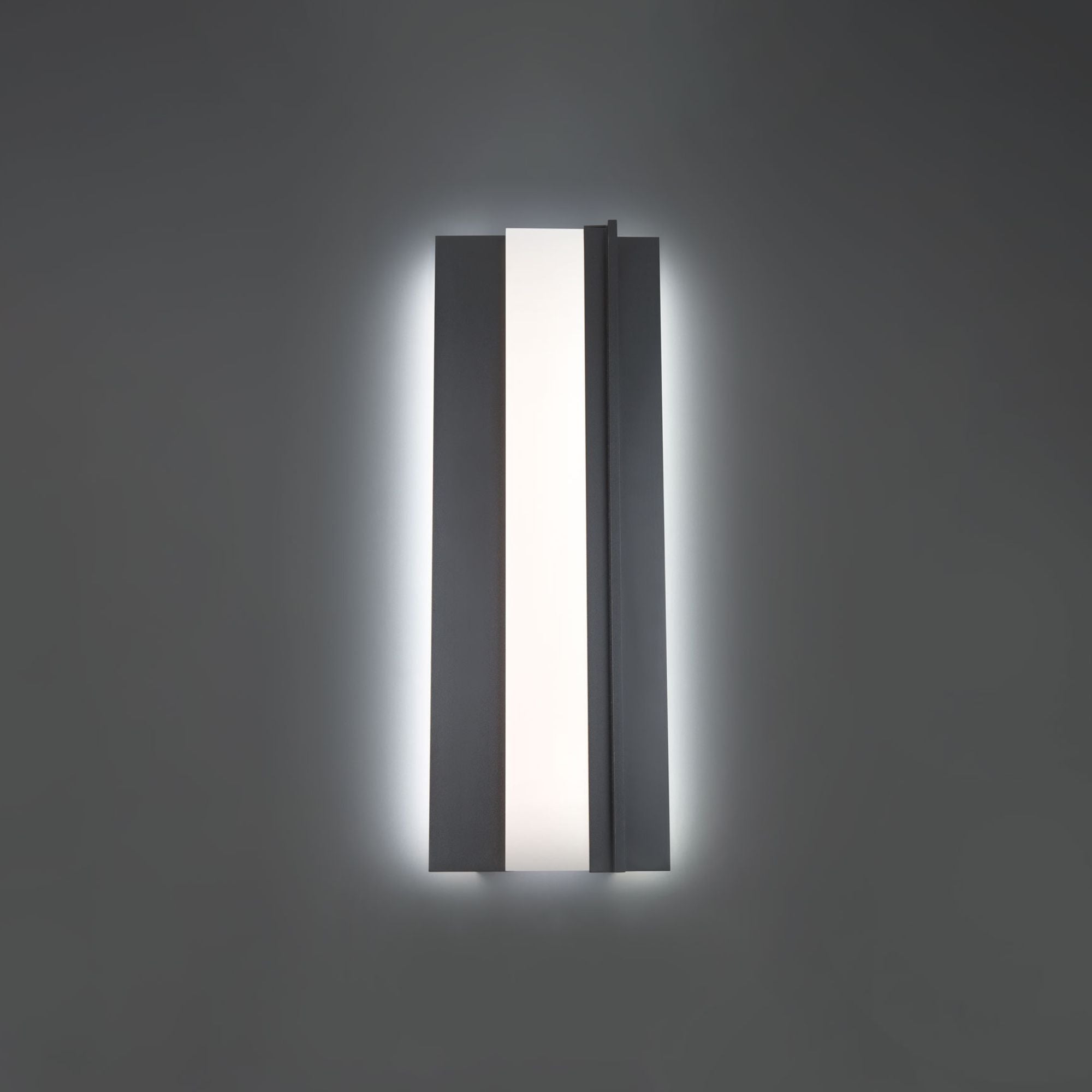 Enigma 27" LED Outdoor Wall Sconce, Black Finish - Bees Lighting
