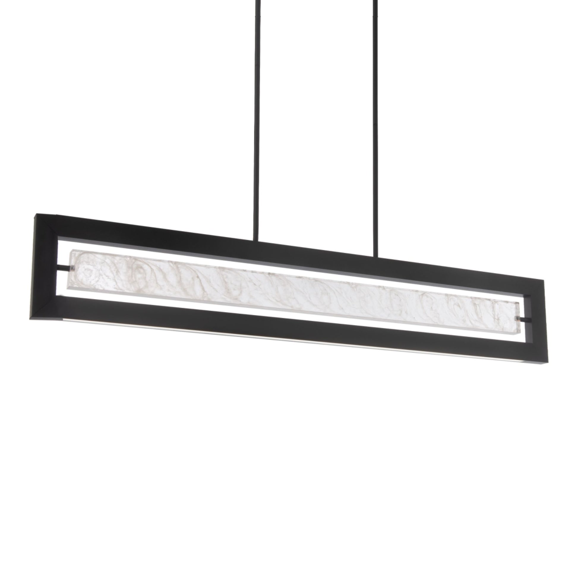 Equilibrium 48" LED Linear Pendant, Black Finish - Bees Lighting