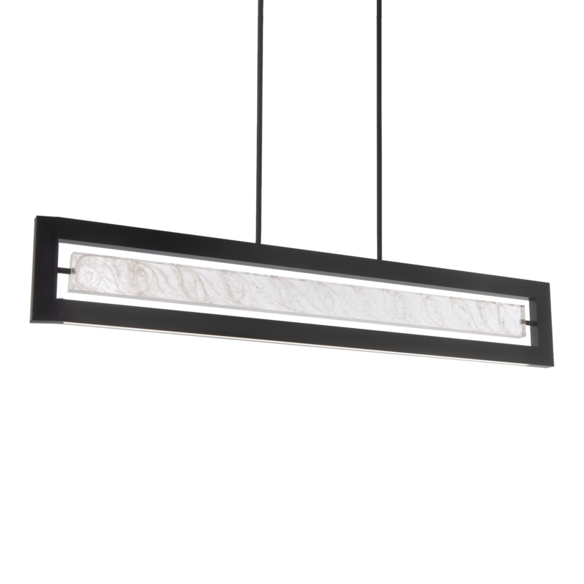 Equilibrium 48" LED Linear Pendant, Black Finish - Bees Lighting