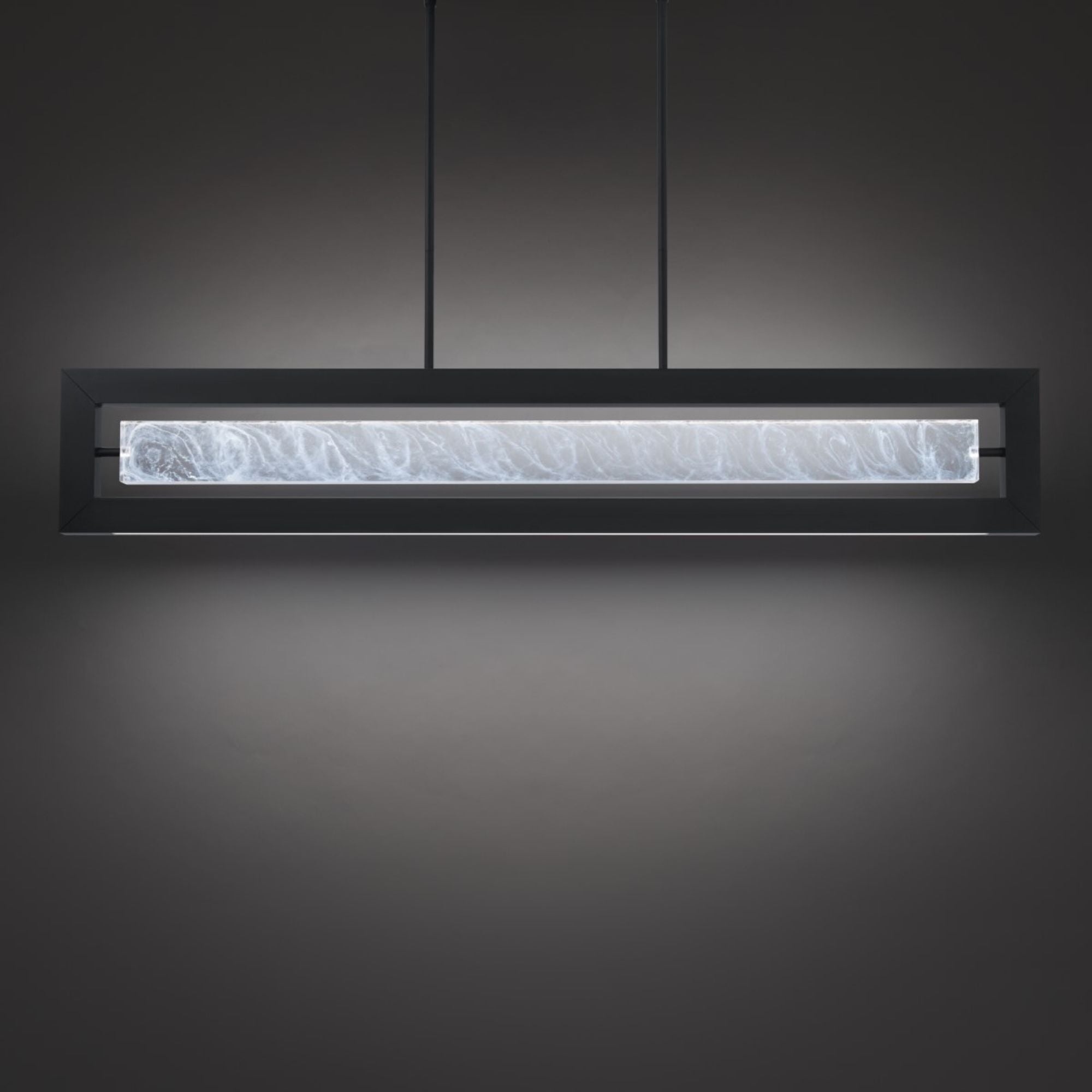 Equilibrium 48" LED Linear Pendant, Black Finish - Bees Lighting
