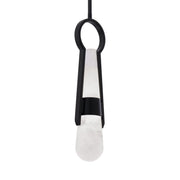 Ezra 18" LED Mini Pendant, Black Finish - Bees Lighting