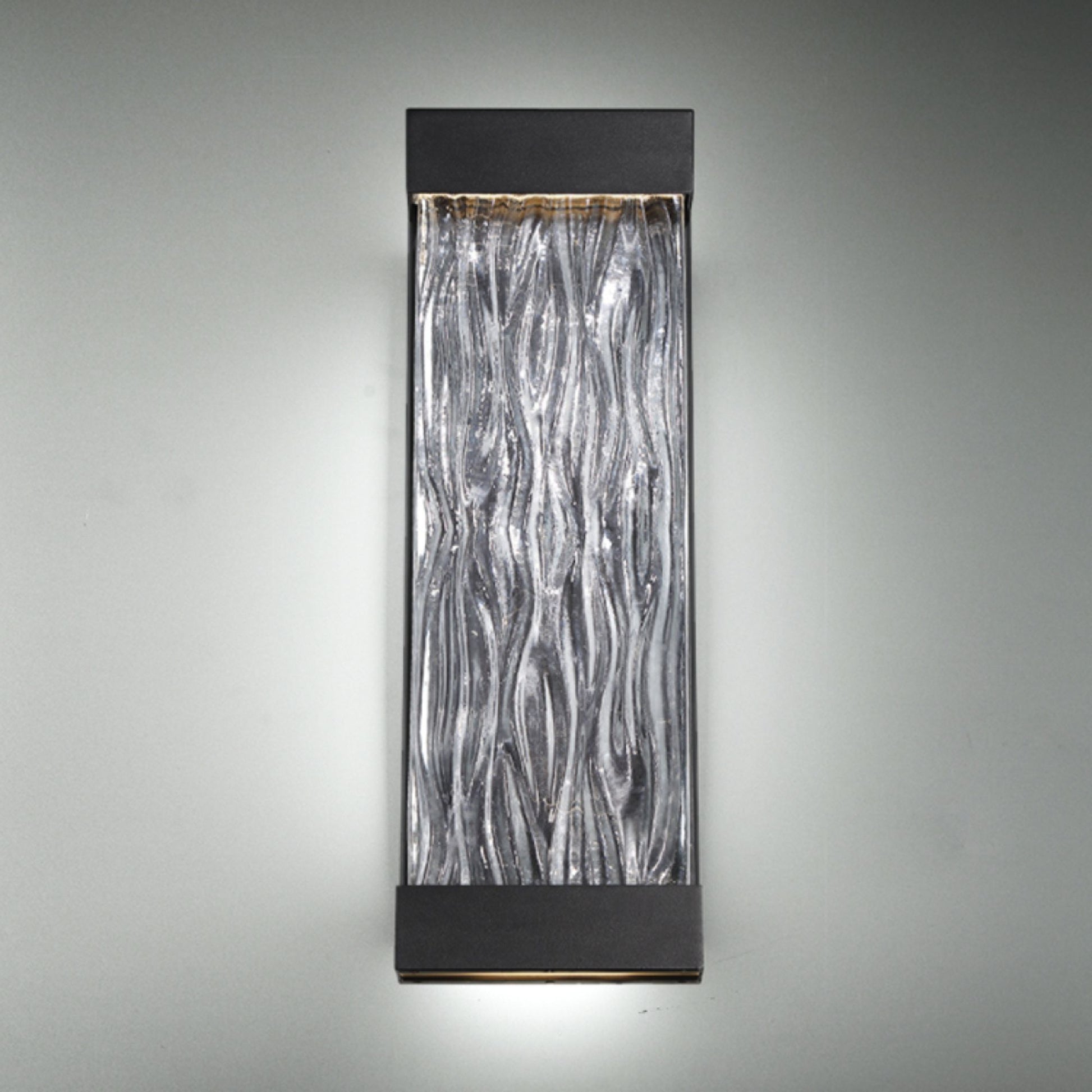 Fathom 16" LED Outdoor Wall Sconce, Black Finish - Bees Lighting