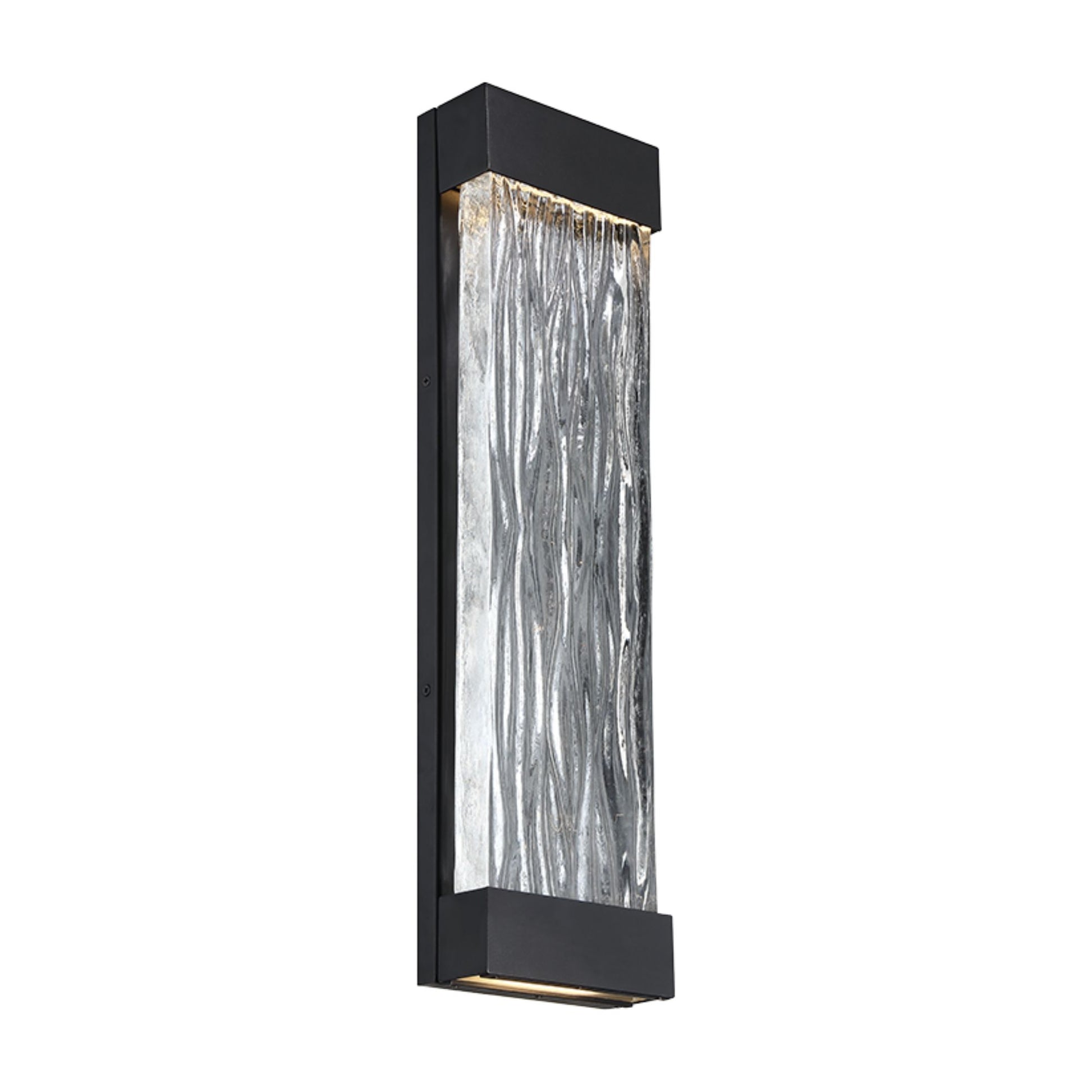 Fathom 22" LED Outdoor Wall Sconce, Black Finish - Bees Lighting