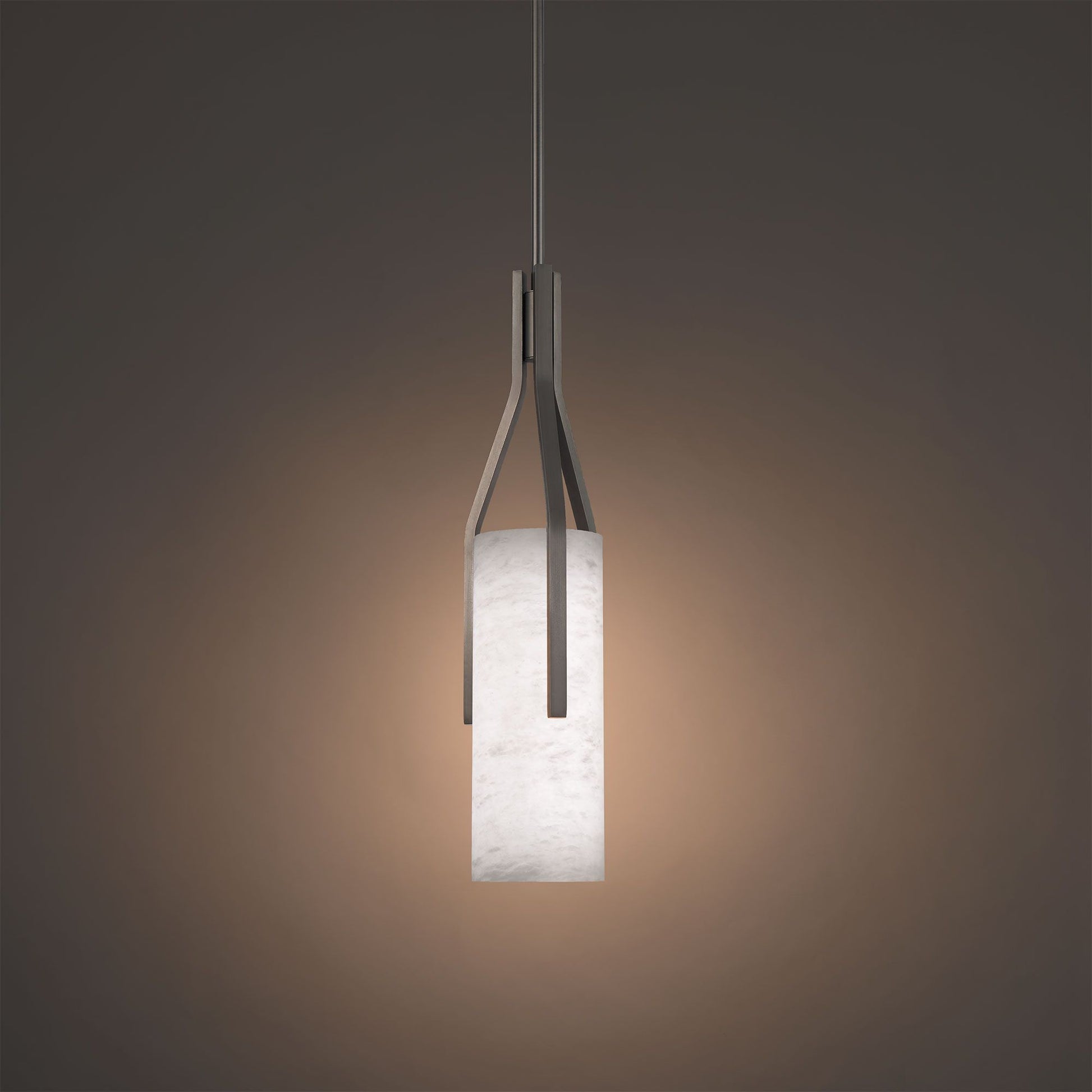 Firenze 22" LED Mini Pendant, Antique Nickel Finish - Bees Lighting