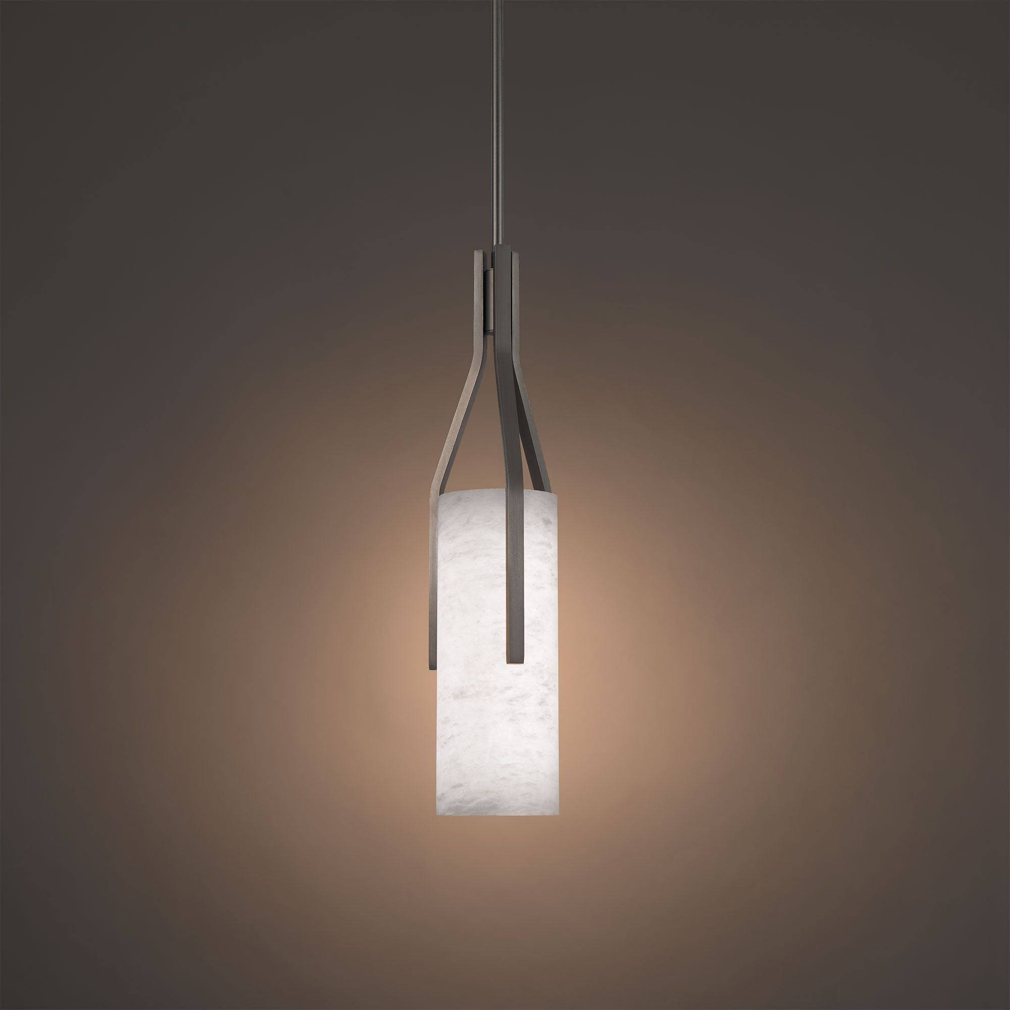 Firenze 22" LED Mini Pendant, Antique Nickel Finish - Bees Lighting