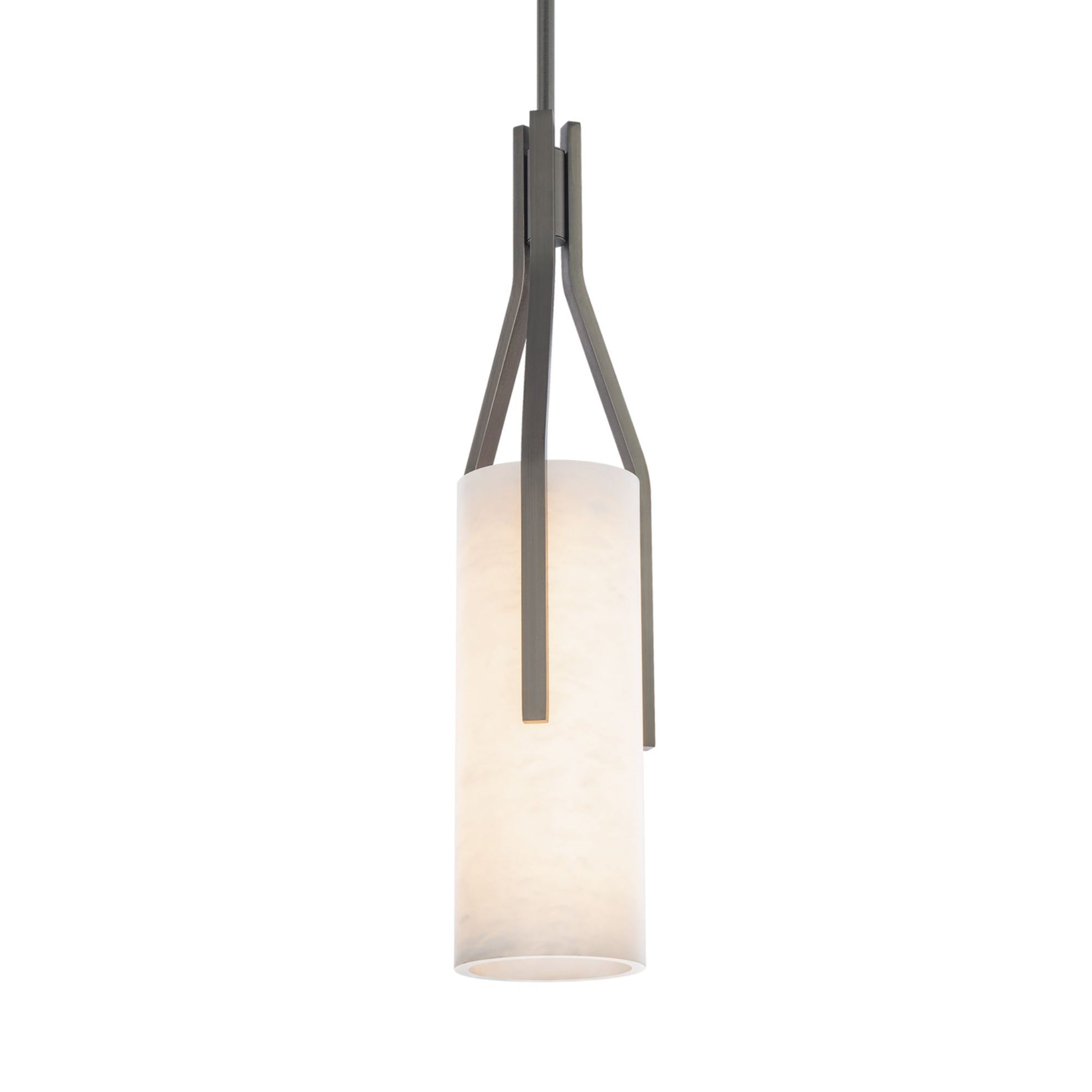 Firenze 22" LED Mini Pendant, Antique Nickel Finish - Bees Lighting