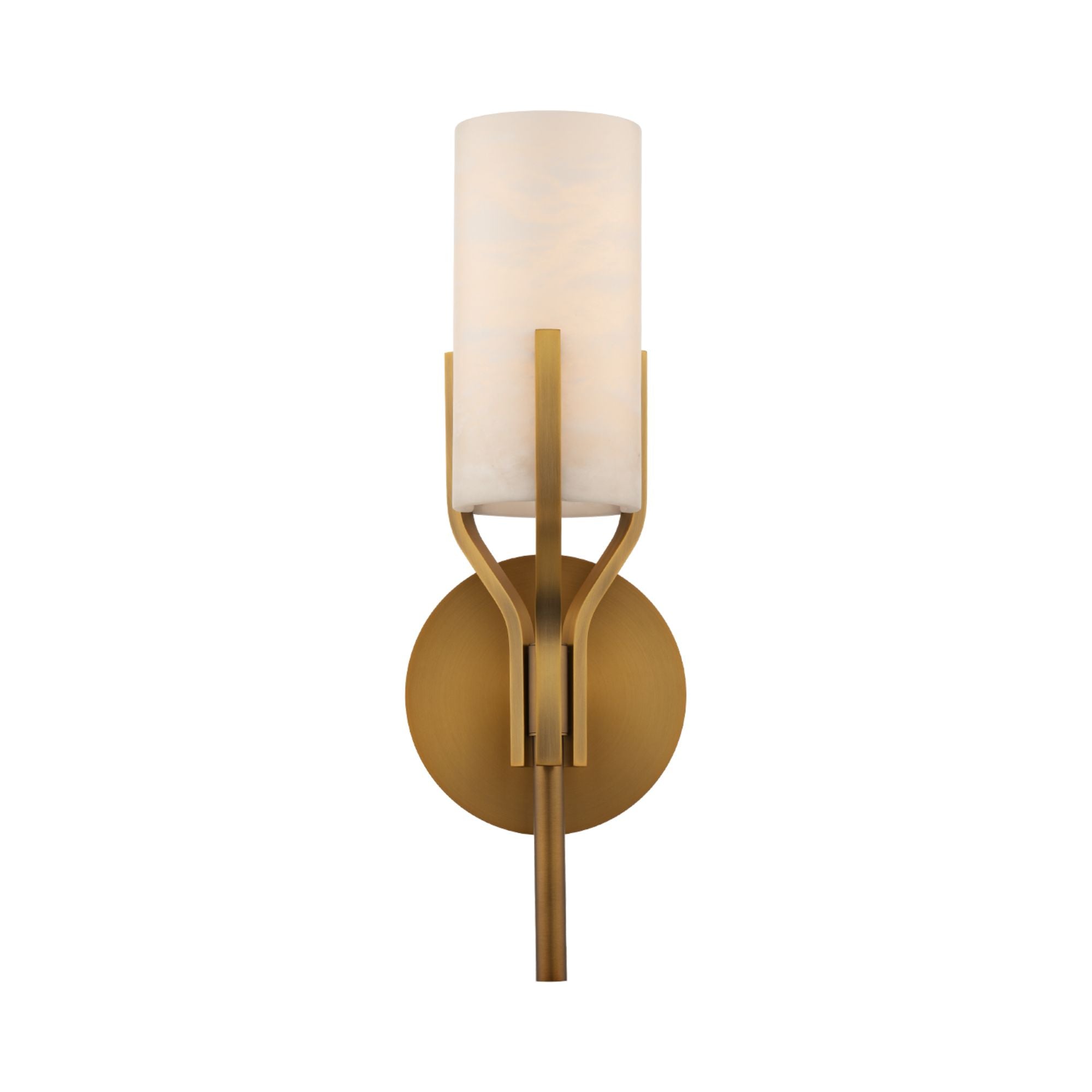 Firenze 21" LED Wall Sconce, Aged Brass Finish