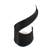 Flamme 16" LED Outdoor Wall Sconce, Black Finish