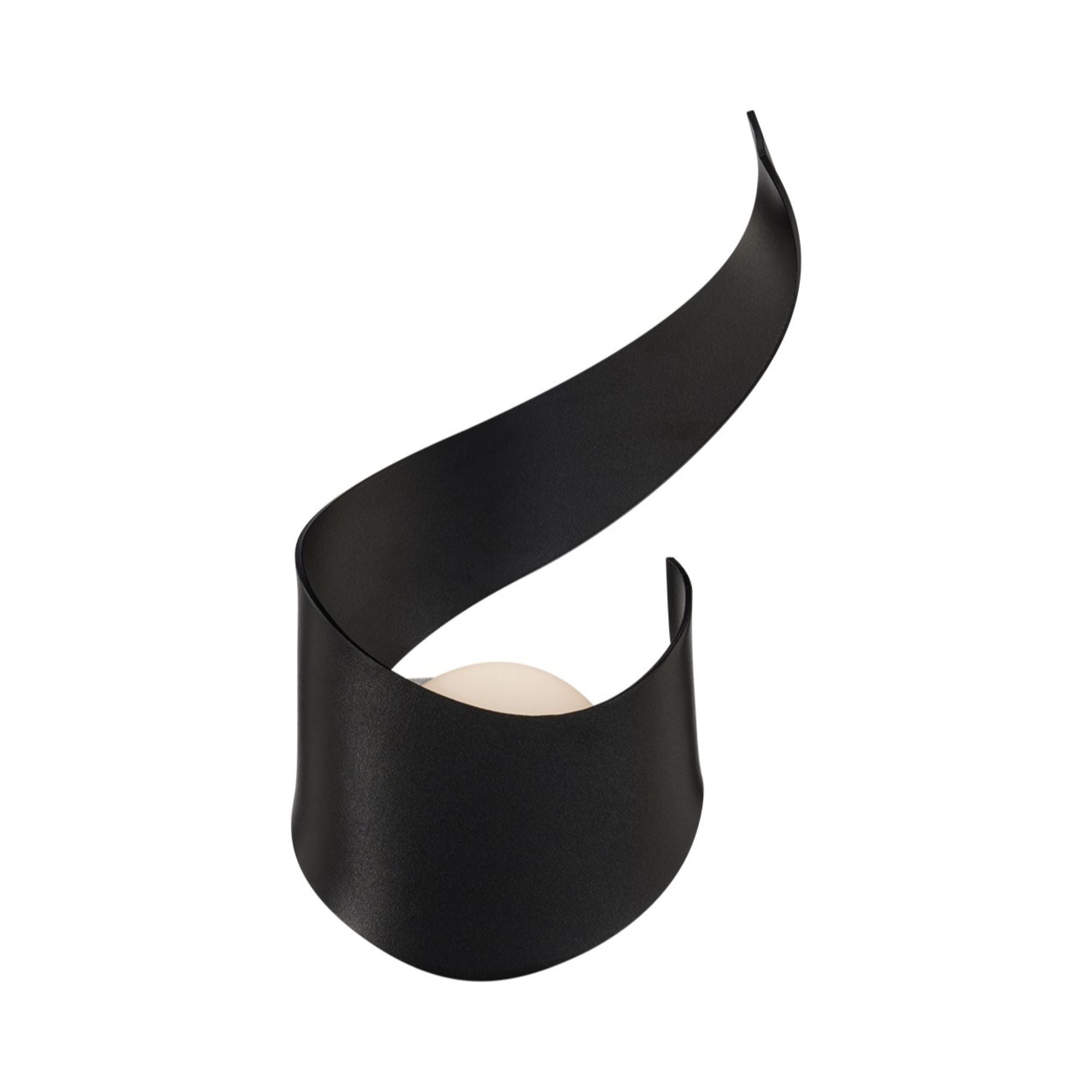 Flamme 16" LED Outdoor Wall Sconce, Black Finish