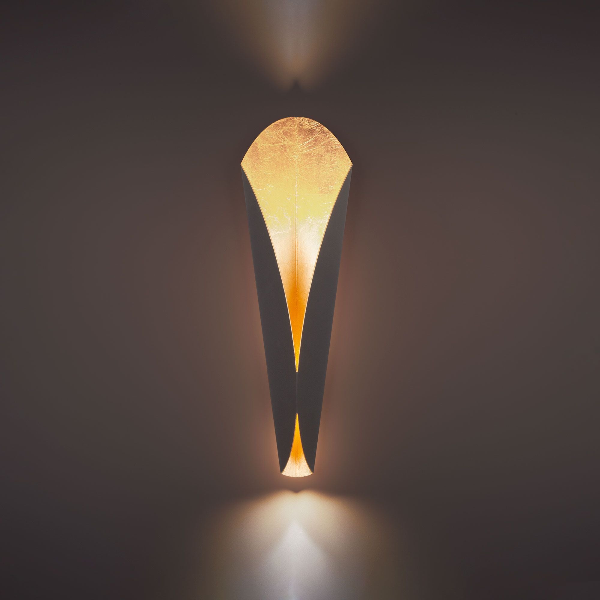 Fleur 22" LED Wall Sconce, Bronze & Gold Leaf Finish